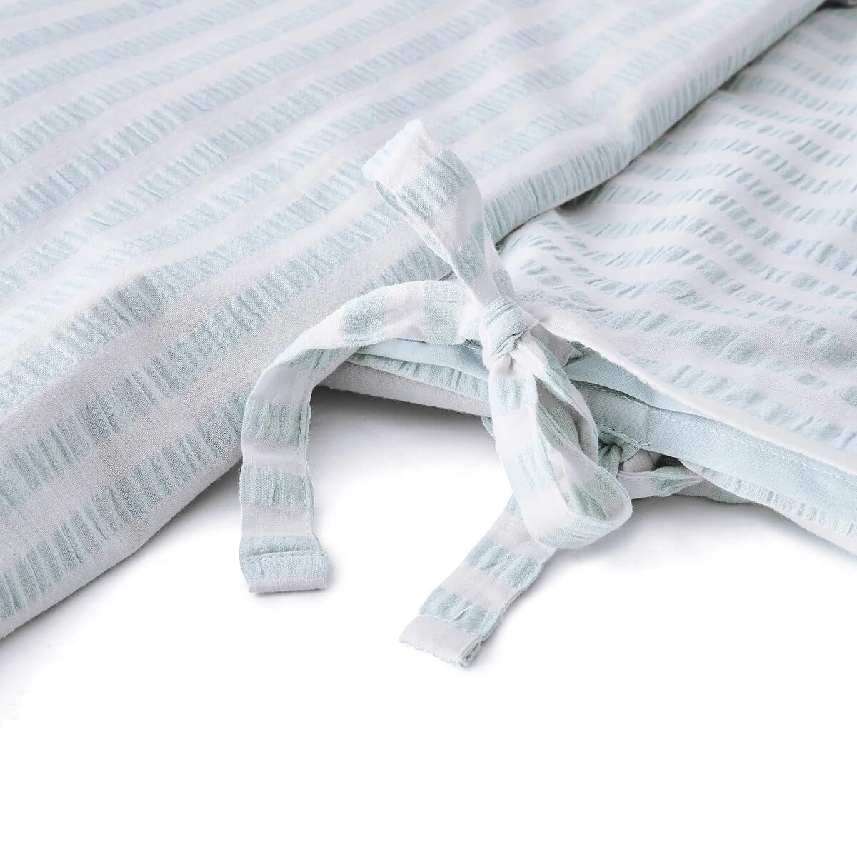 7 Bronte Cotton Quilt Cover Set - Double Bed, Blue, 7 of 7