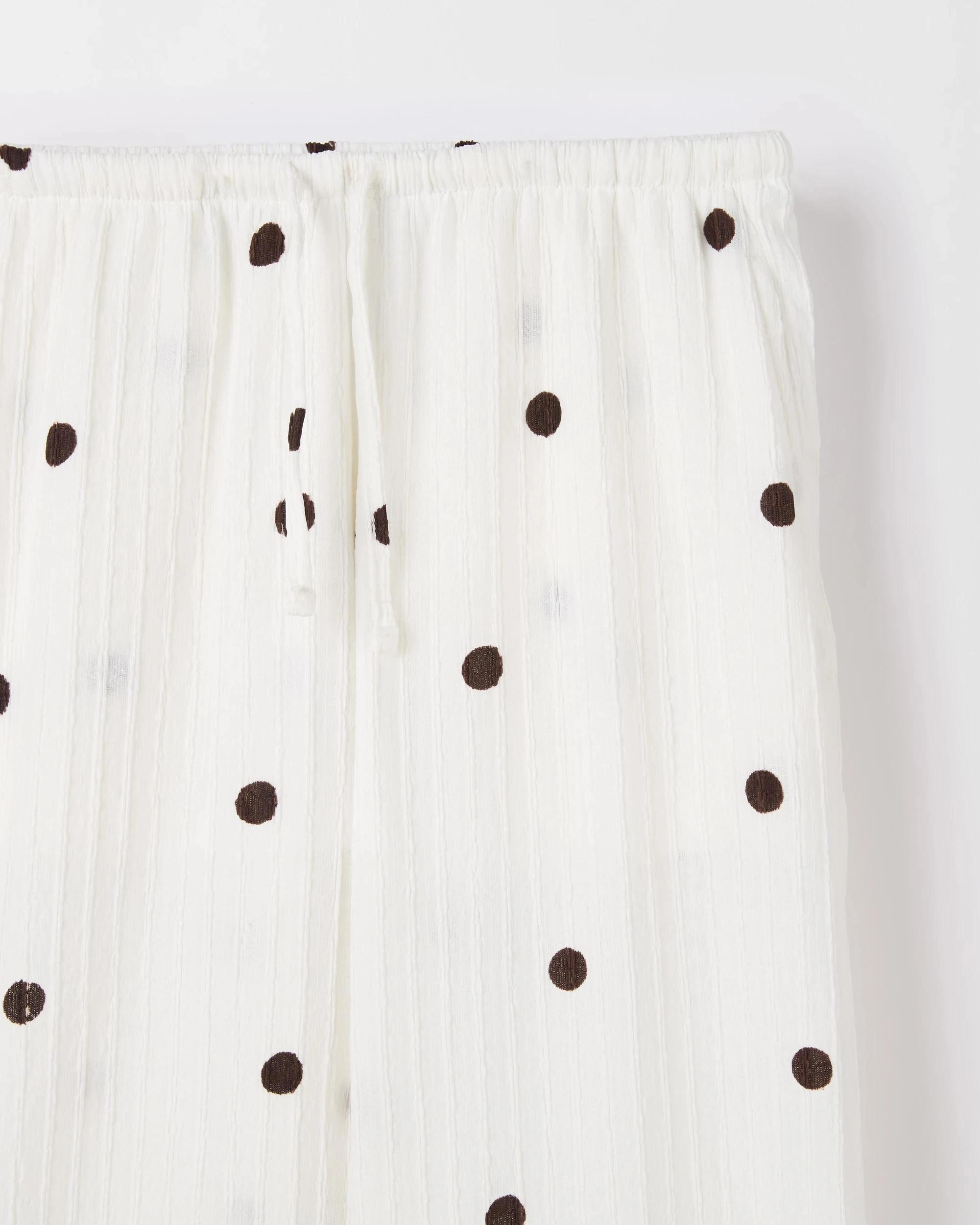7 Target Kids Wide Leg Textured Pants SPOT WHITE, 7 of 7