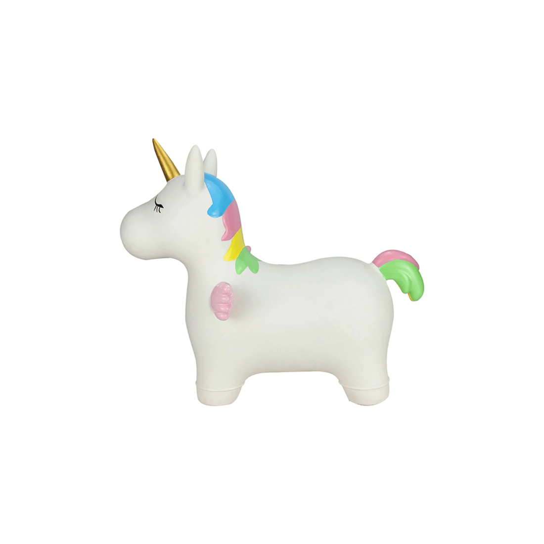 4 Kaper Kidz Bouncy Rider Stardust The Unicorn Kids Ride On Toy White 12m Plus - White, 4 of 9