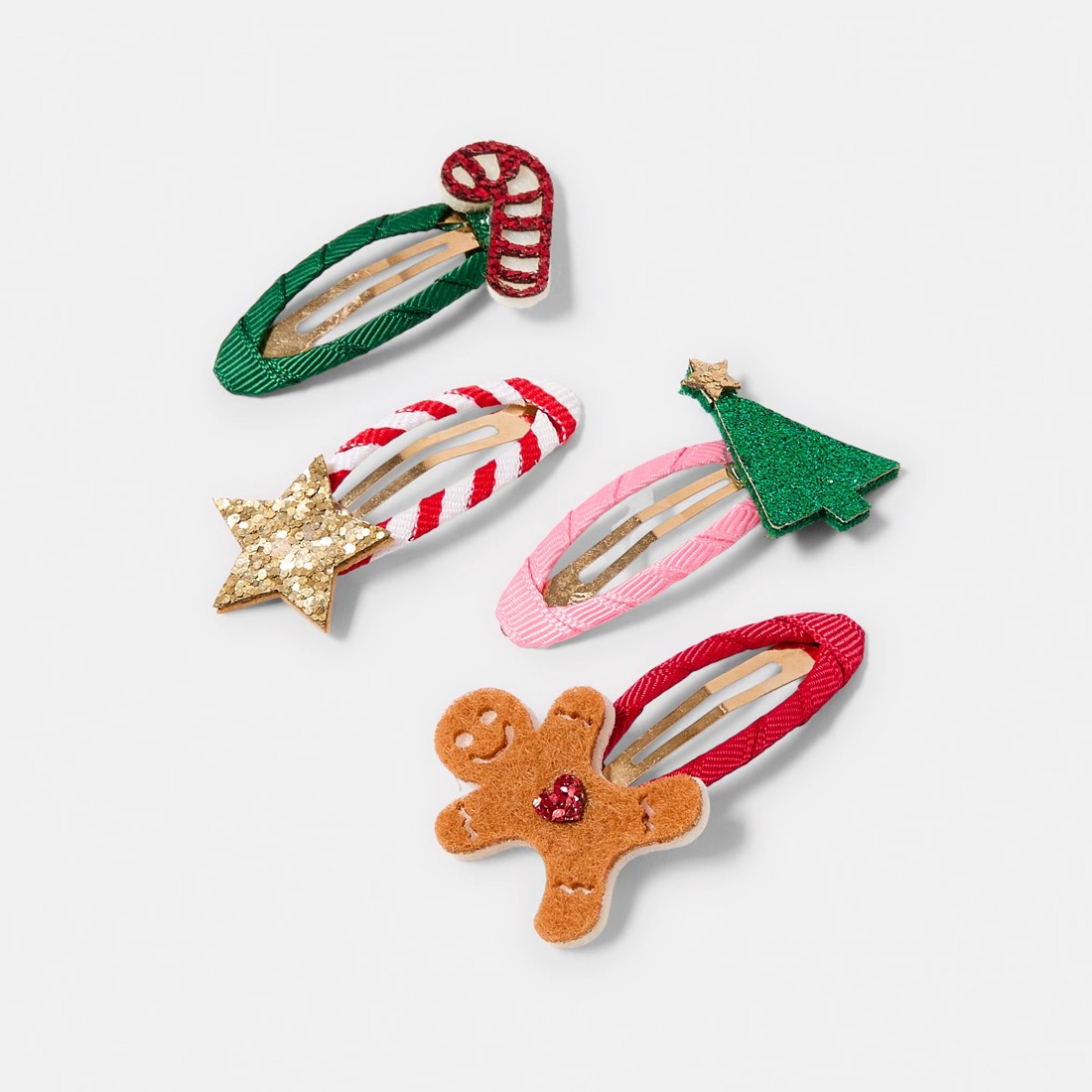 2 4 Pack Christmas Hair Clips, 2 of 3