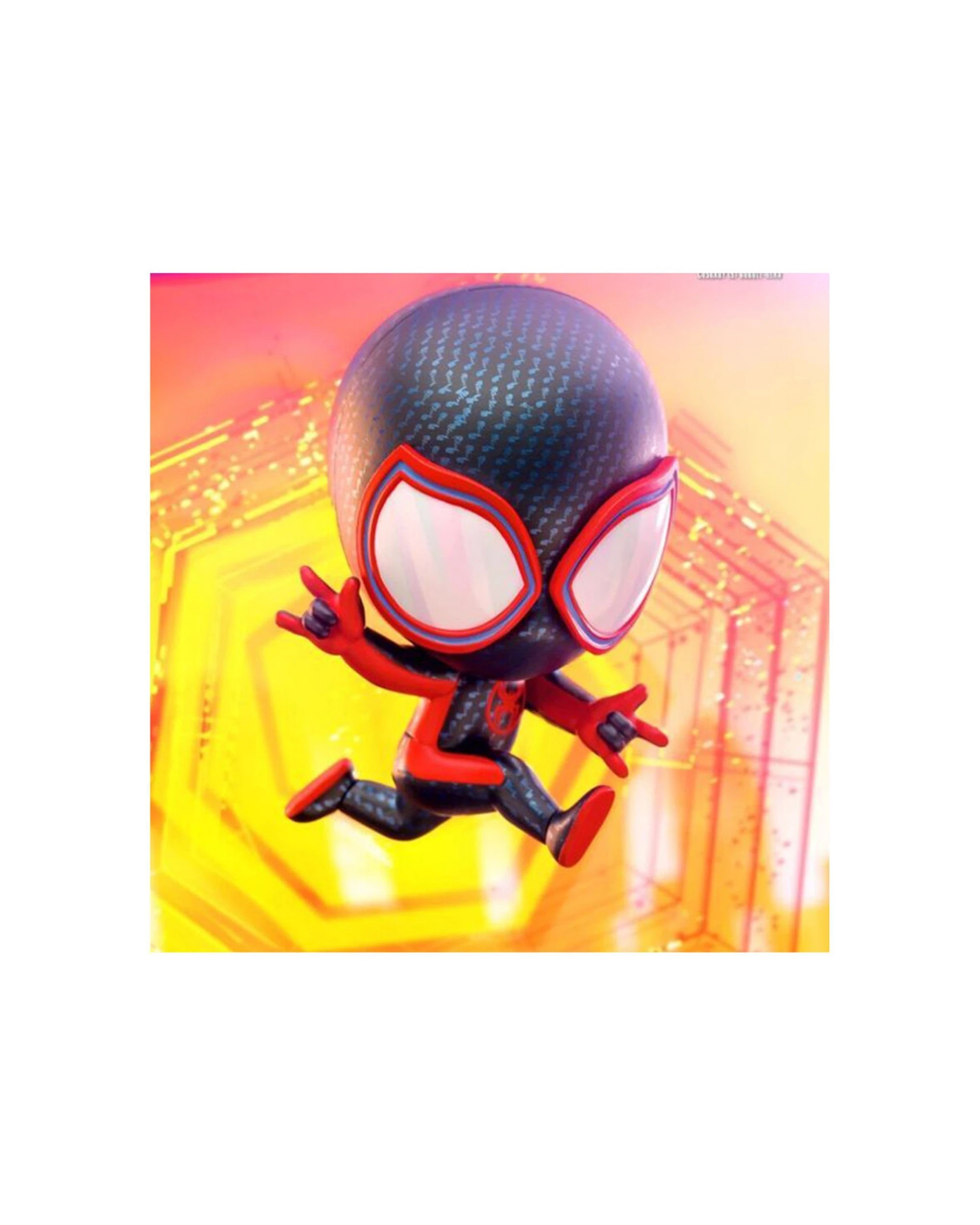 2 Spider-Man Across The Spider-Verse Cosbaby Action Figure 13cm Bobble-Head - Black, 2 of 3