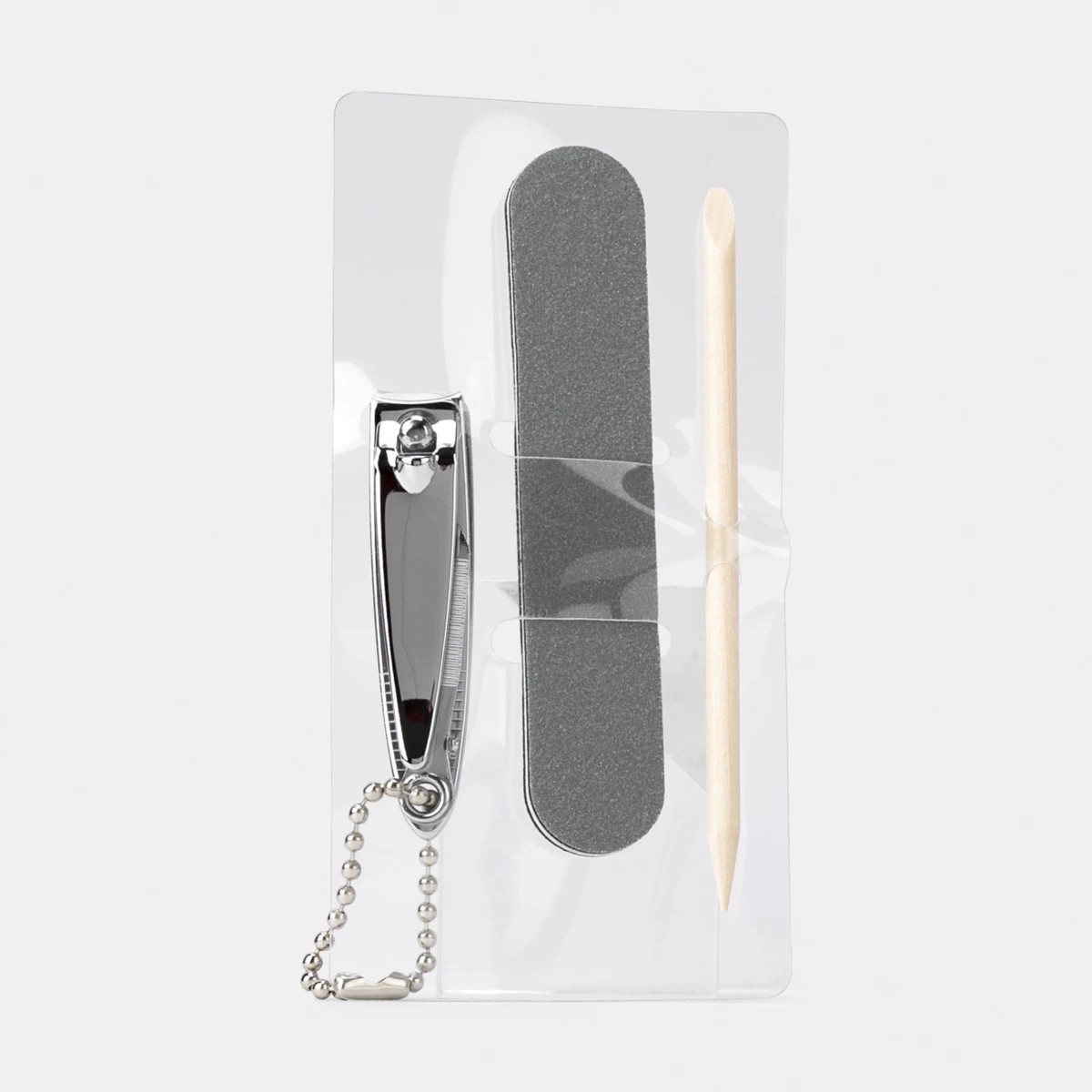 2 3-Piece Nail Clipper with Mini Nail Shaper and Cuticle Stick, 2 of 5