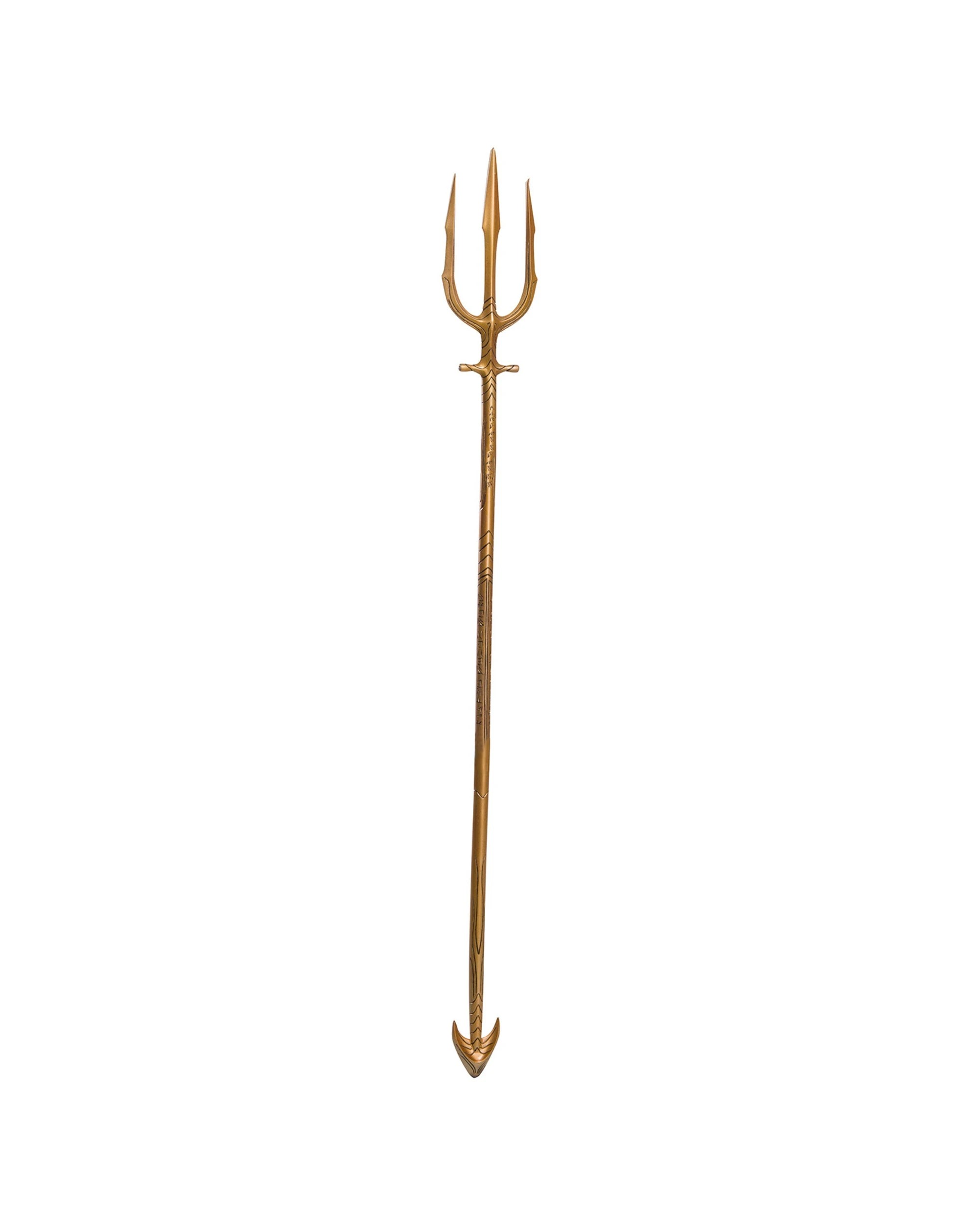 1 DC Comics Aquaman Trident Costume Accessory Plastic Moulded - Gold, 1 of 2
