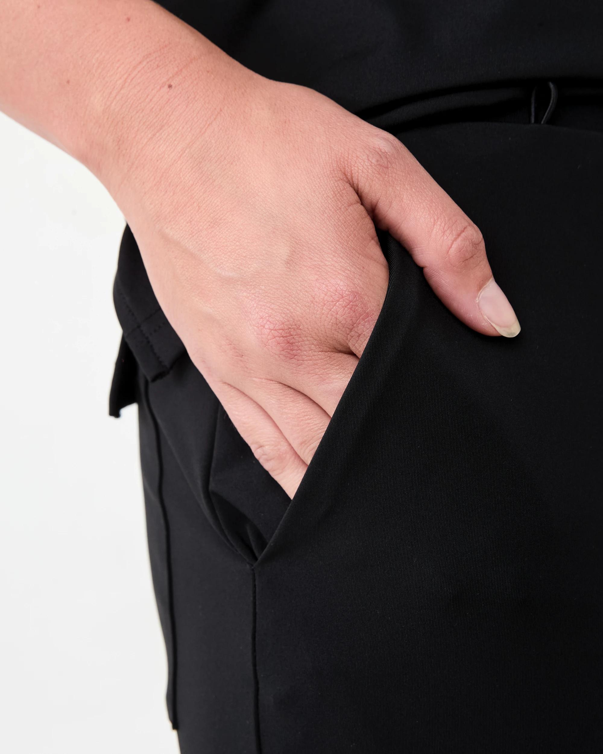 5 Workwear Scrub Performance Flare Pants Black, 5 of 8