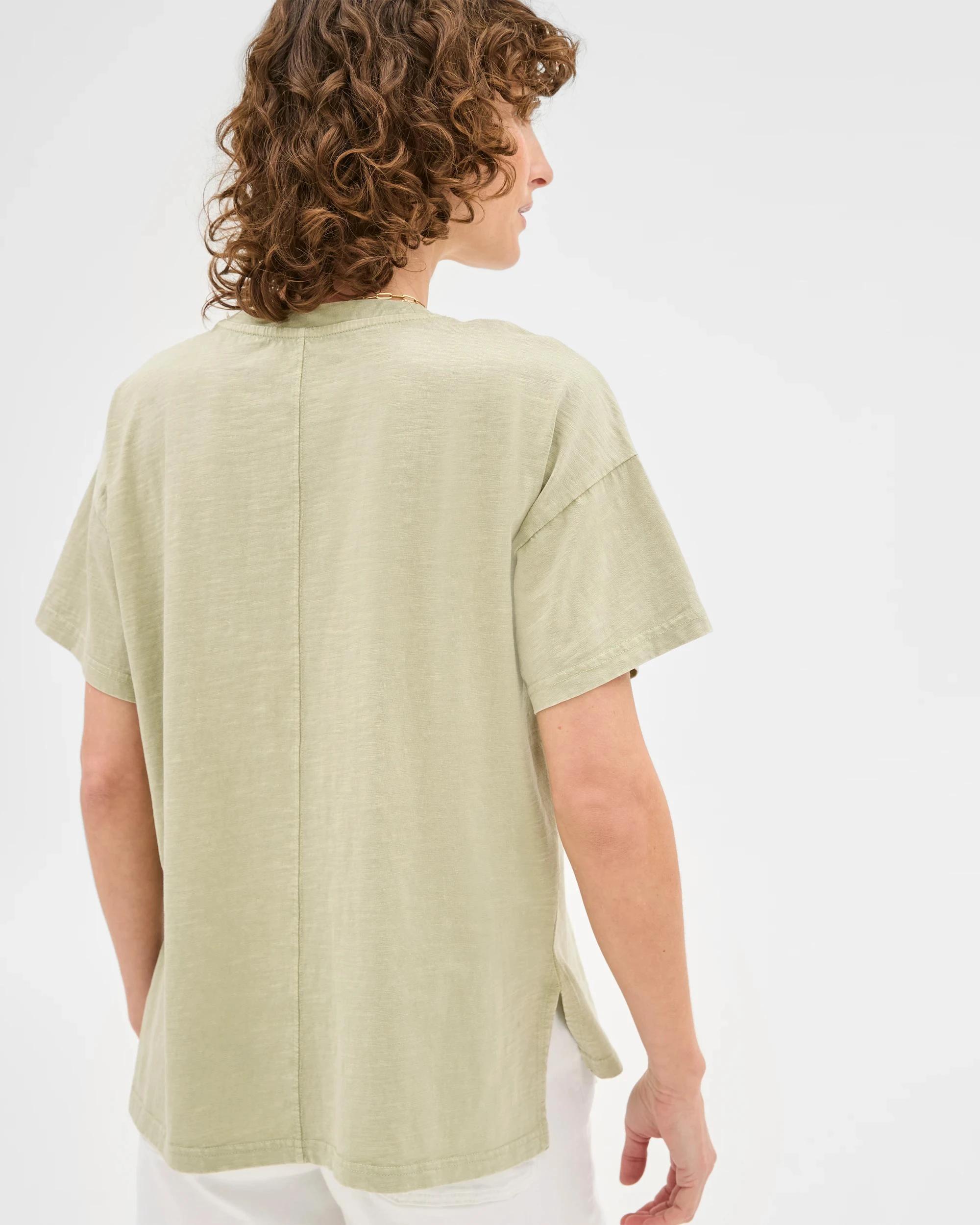 7 Target Australian Cotton Relaxed Slub T-Shirt ALOE VERA, 7 of 7