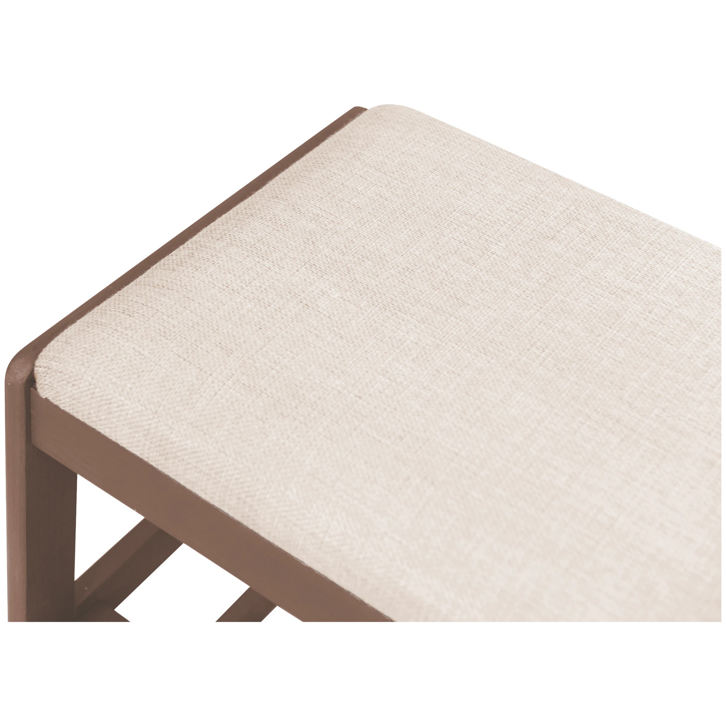 3 Walnut Look Shoe Bench, 3 of 3