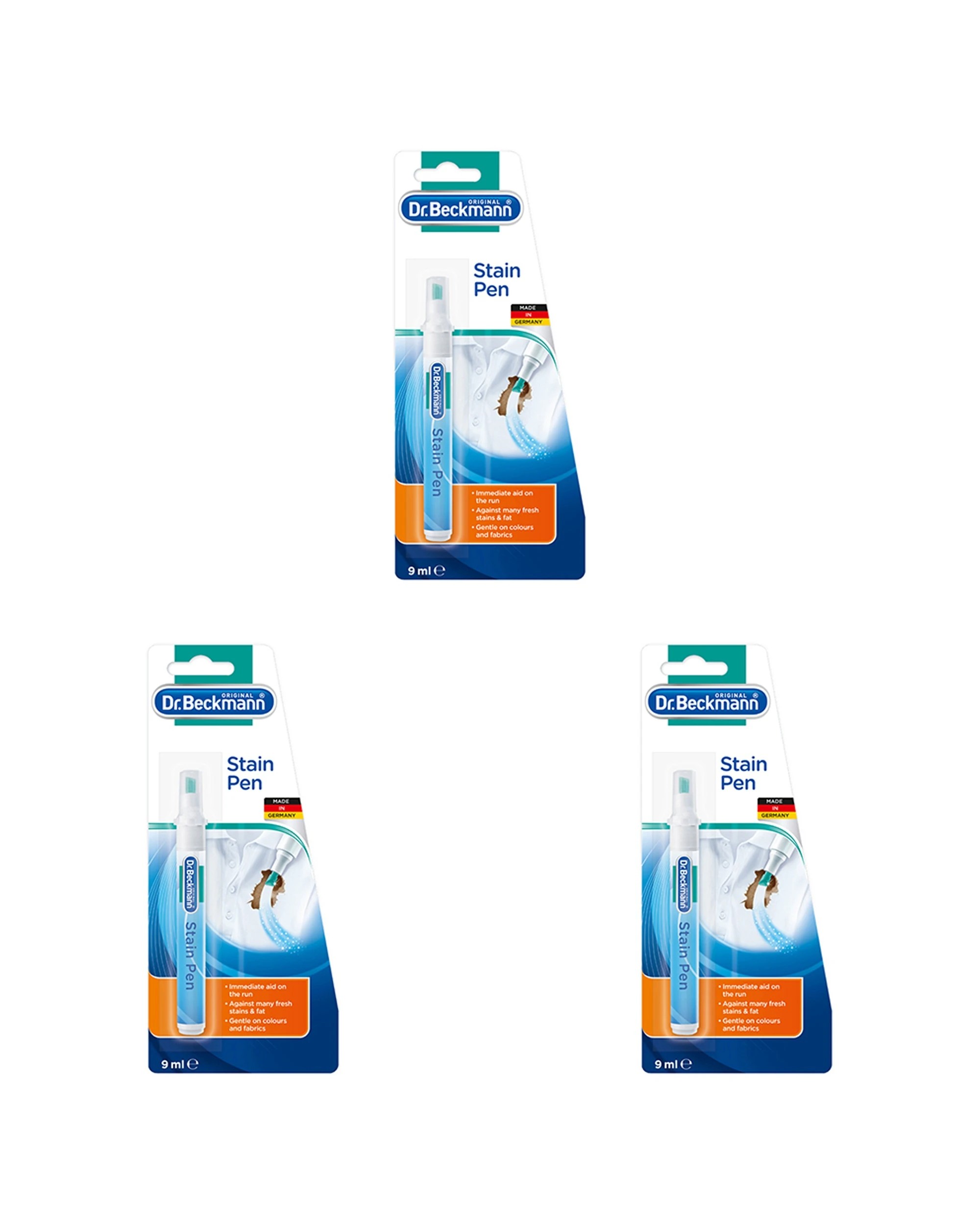1 Dr Beckmann Stain Removal Pen 3 Pack Stain Remover Portable Home Cleaning Tool - Multi, 1 of 3