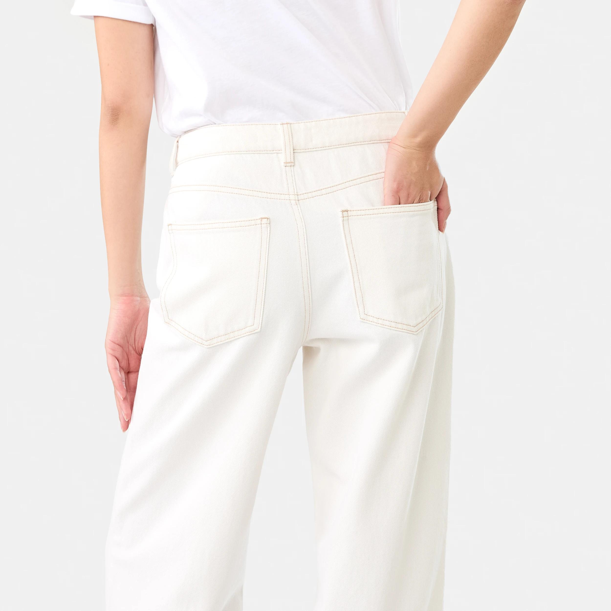 8 Cuffed Hem Jeans Ecru, 8 of 9