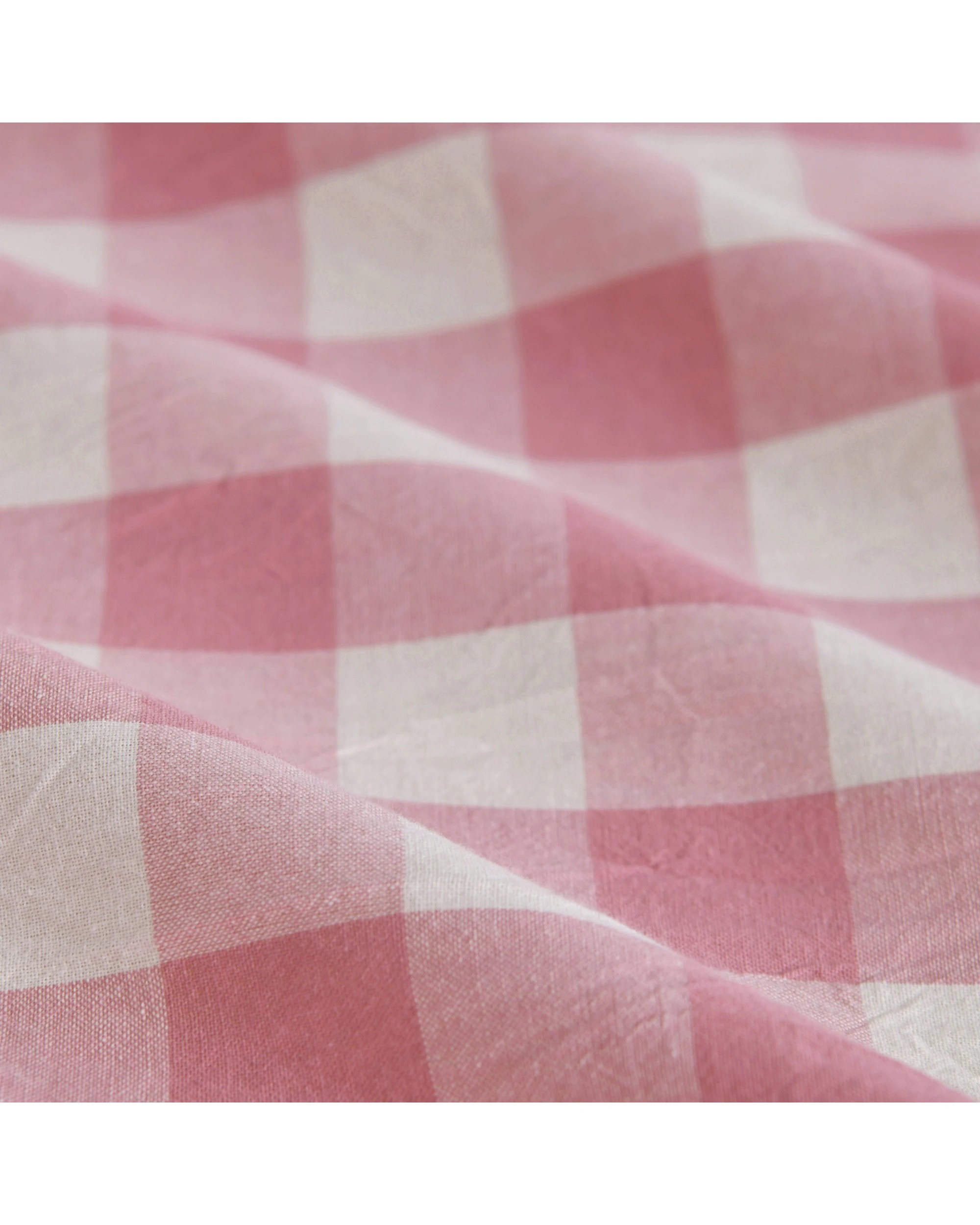 4 Dreamaker Baby Lola Washed Cotton Yarn Dyed Gingham Quilt Cover Set - COT Size - Pink Pearl, 4 of 7