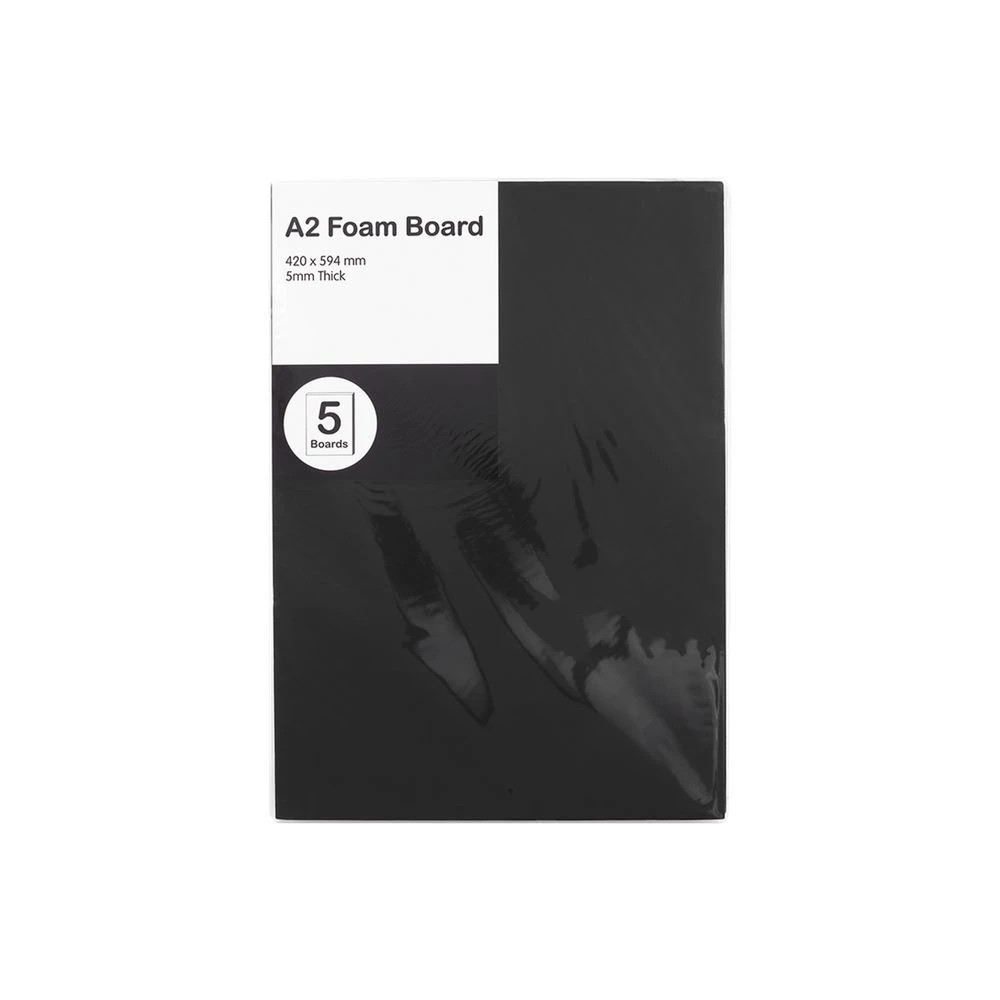 1 A2 Foam Board 5mm Black 5 Pack, 1 of 4