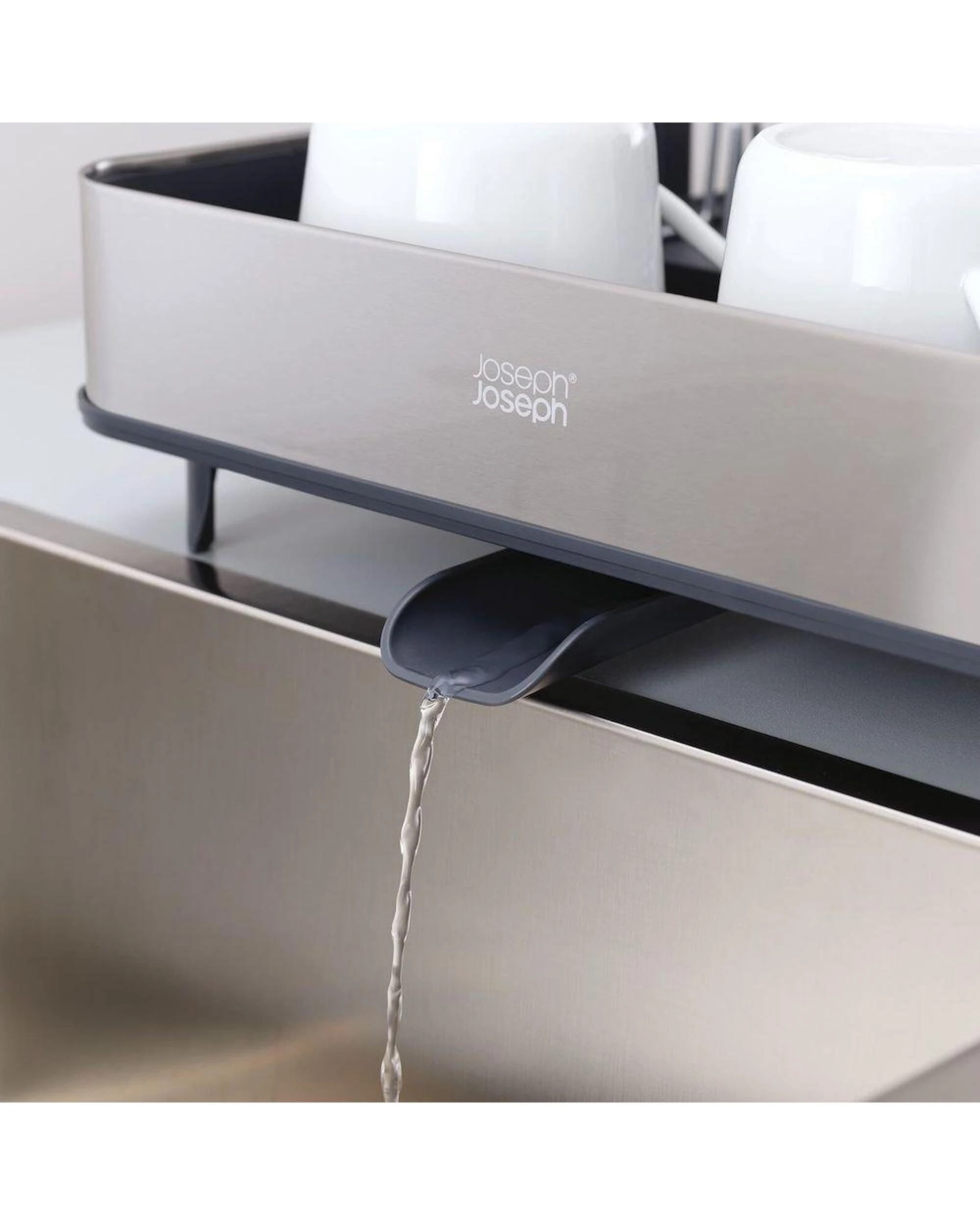 7 Joseph Joseph Extend Steel Expandable Dish Rack Grey 85153, 7 of 8
