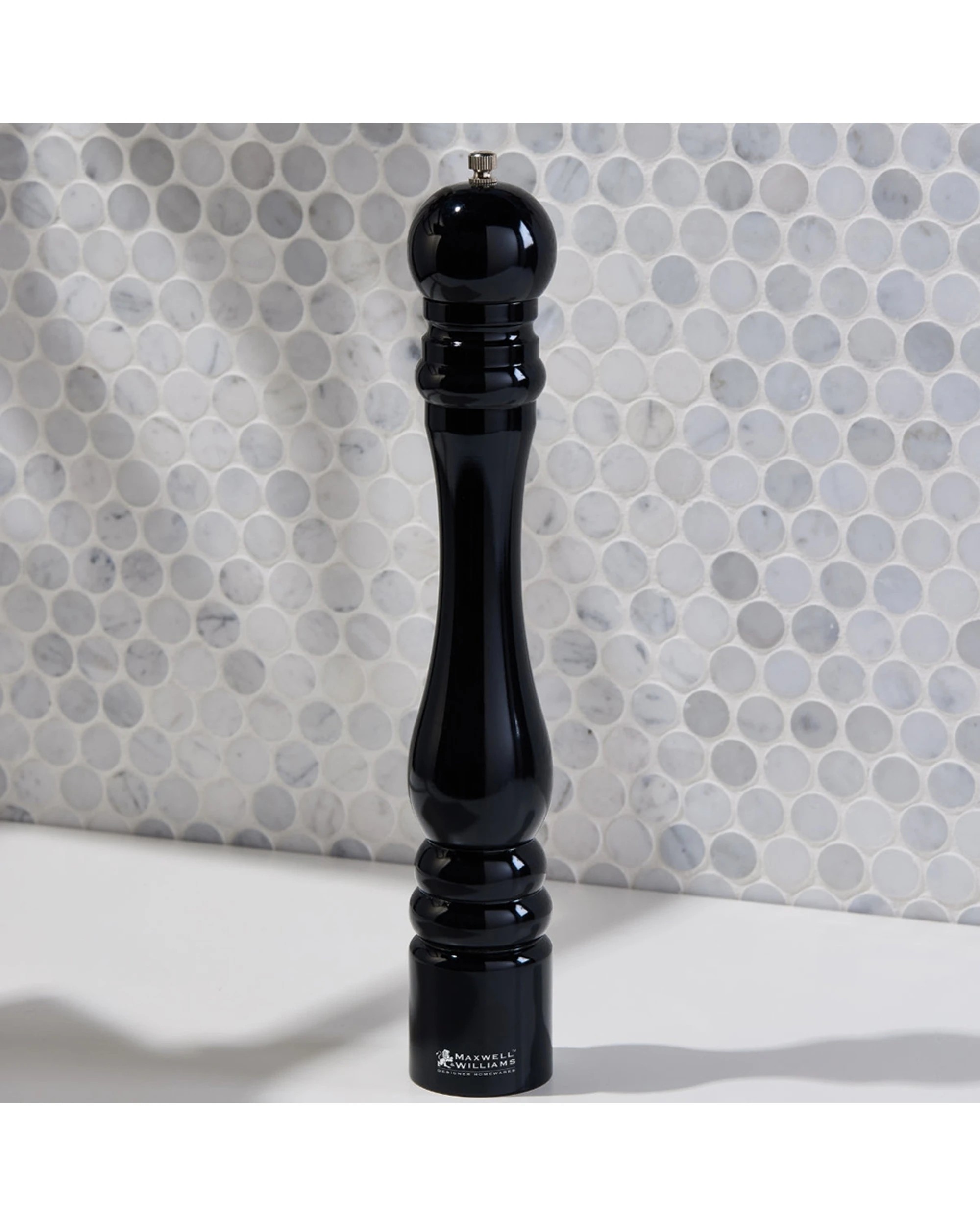 3 Maxwell & Williams Seasons 37cm Gift Boxed Pepper Salt Mill Manual Grinder - Black, 3 of 4