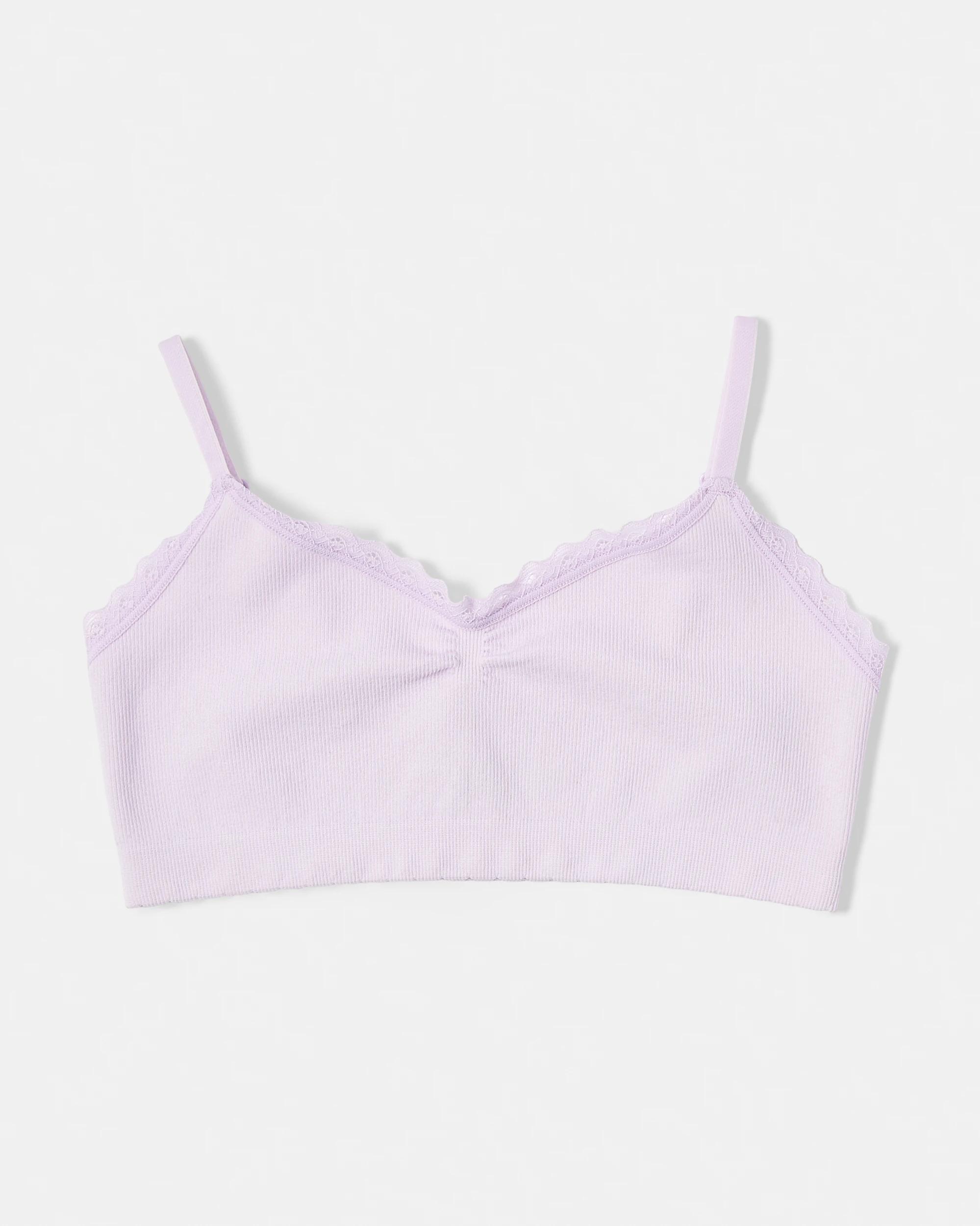 2 2 Pack Seamfree Crop Top Pur Ylw, 2 of 3