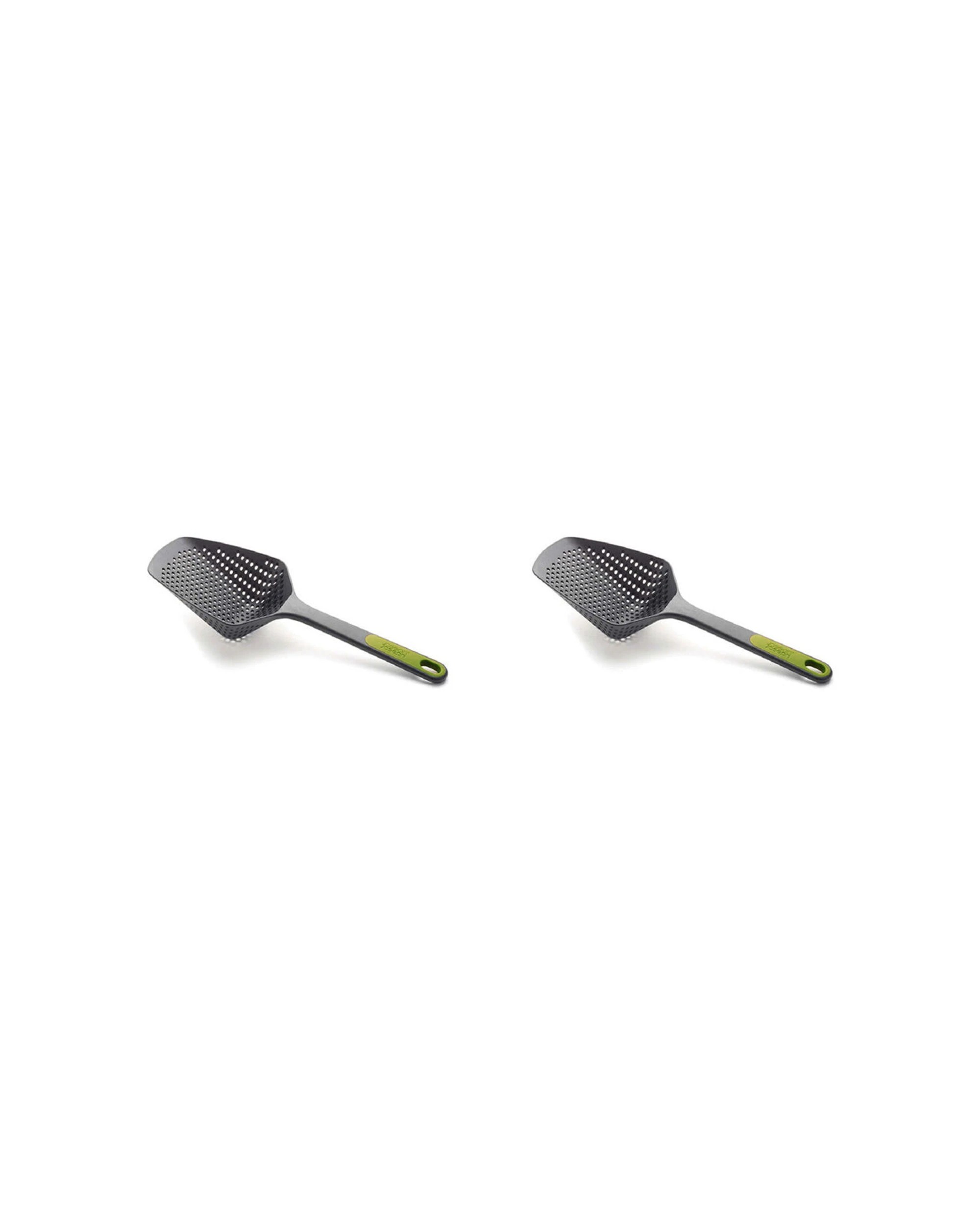 1 Joseph Joseph 2PK Scoop Plus 34cm Colander Large Scoop Drain Serve Heat Resistant - Grey, 1 of 5