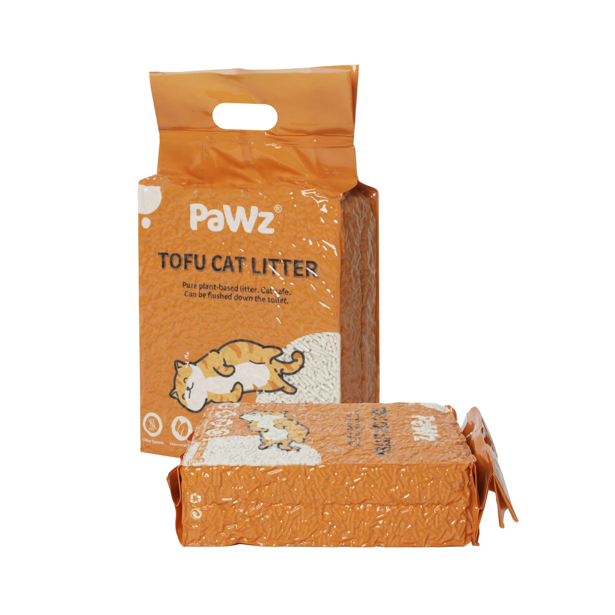 2 Pawz 12Pcs 2.5Kg/6L Tofu Cat Litter Original, 2 of 9