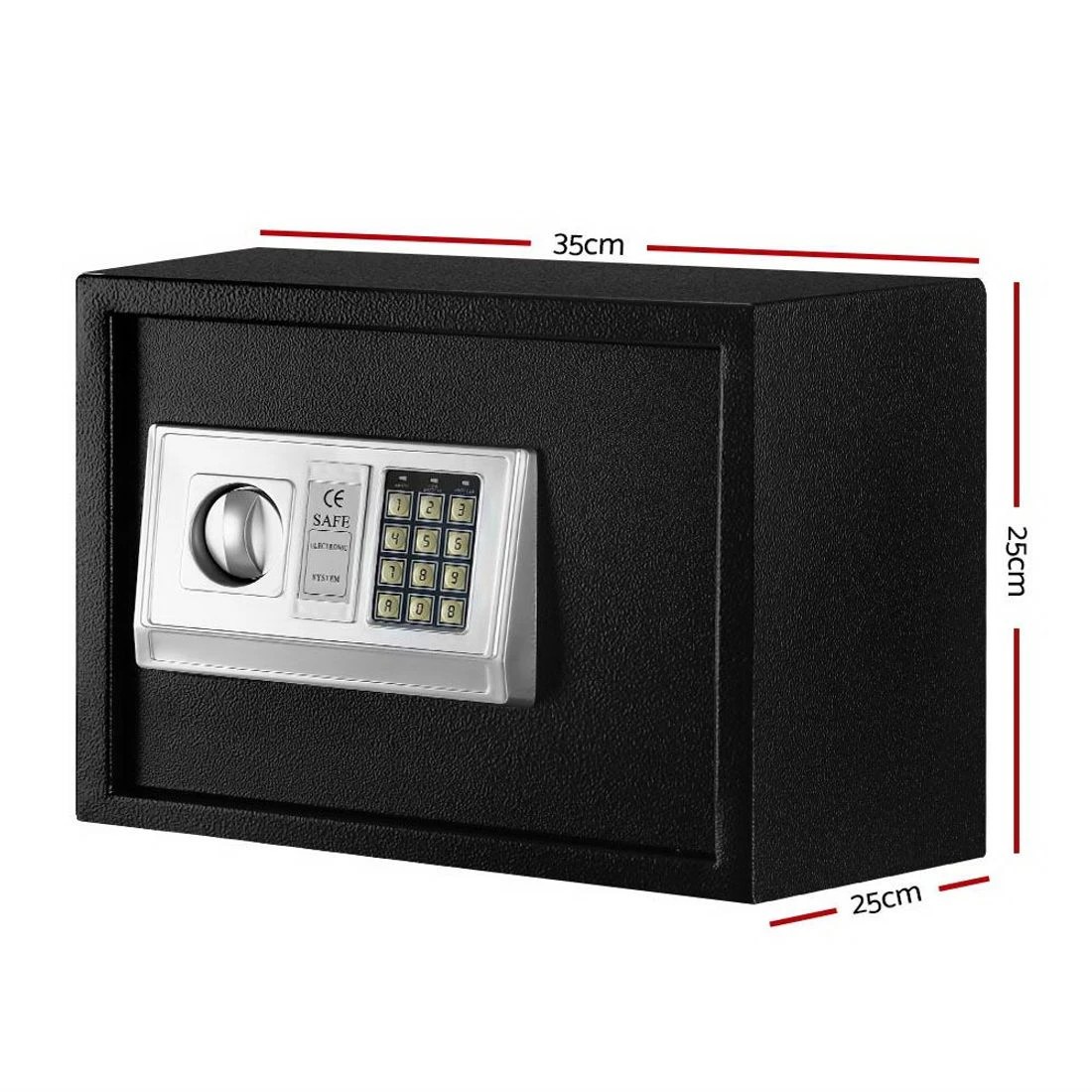 3 UL-TECH Security Safe Box 16L - Black, 3 of 7