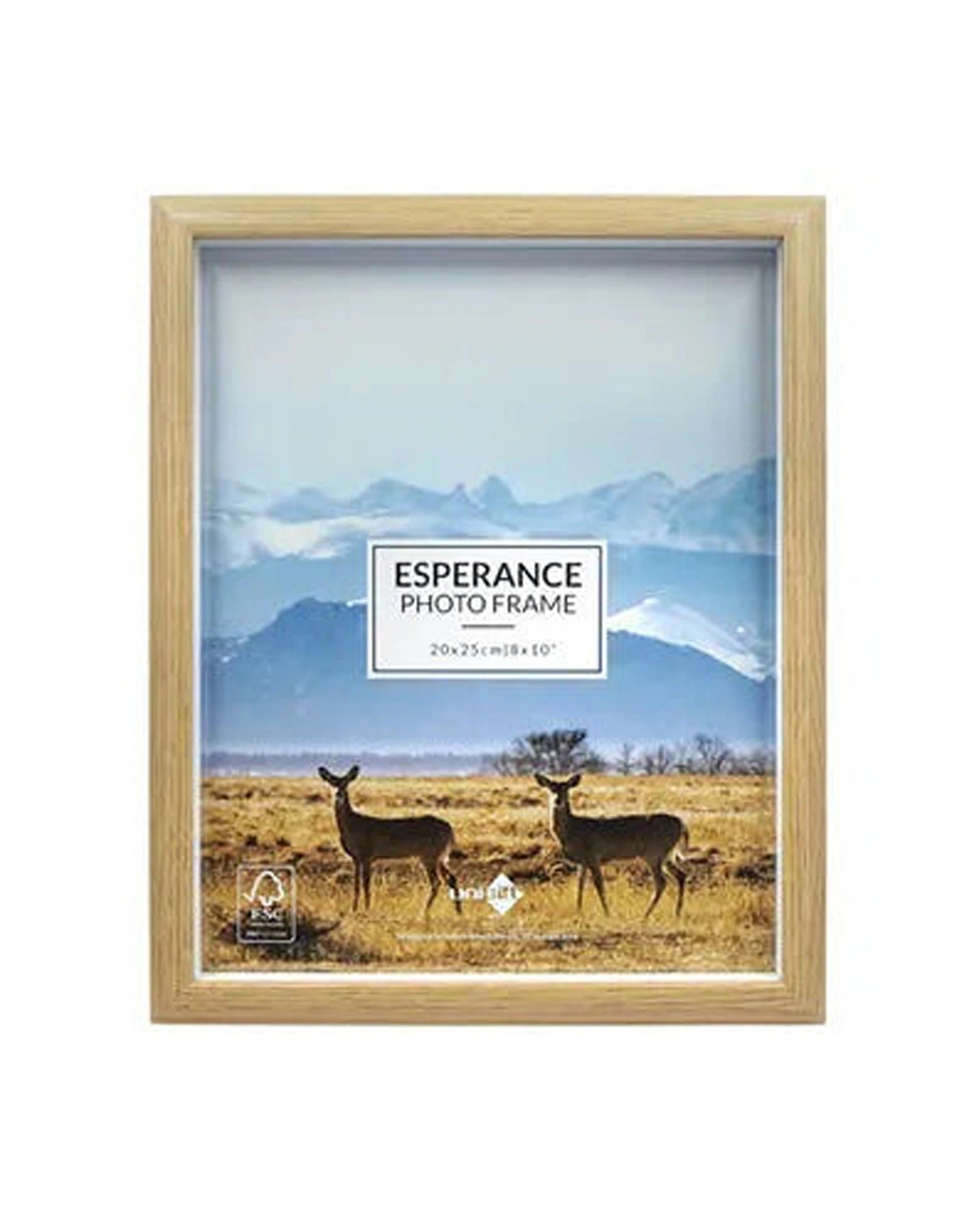 1 Unigift Esperance Freestanding Portrait Landscape Photo Frame Home Decor 8x10/20x25cm - Brown, 1 of 1