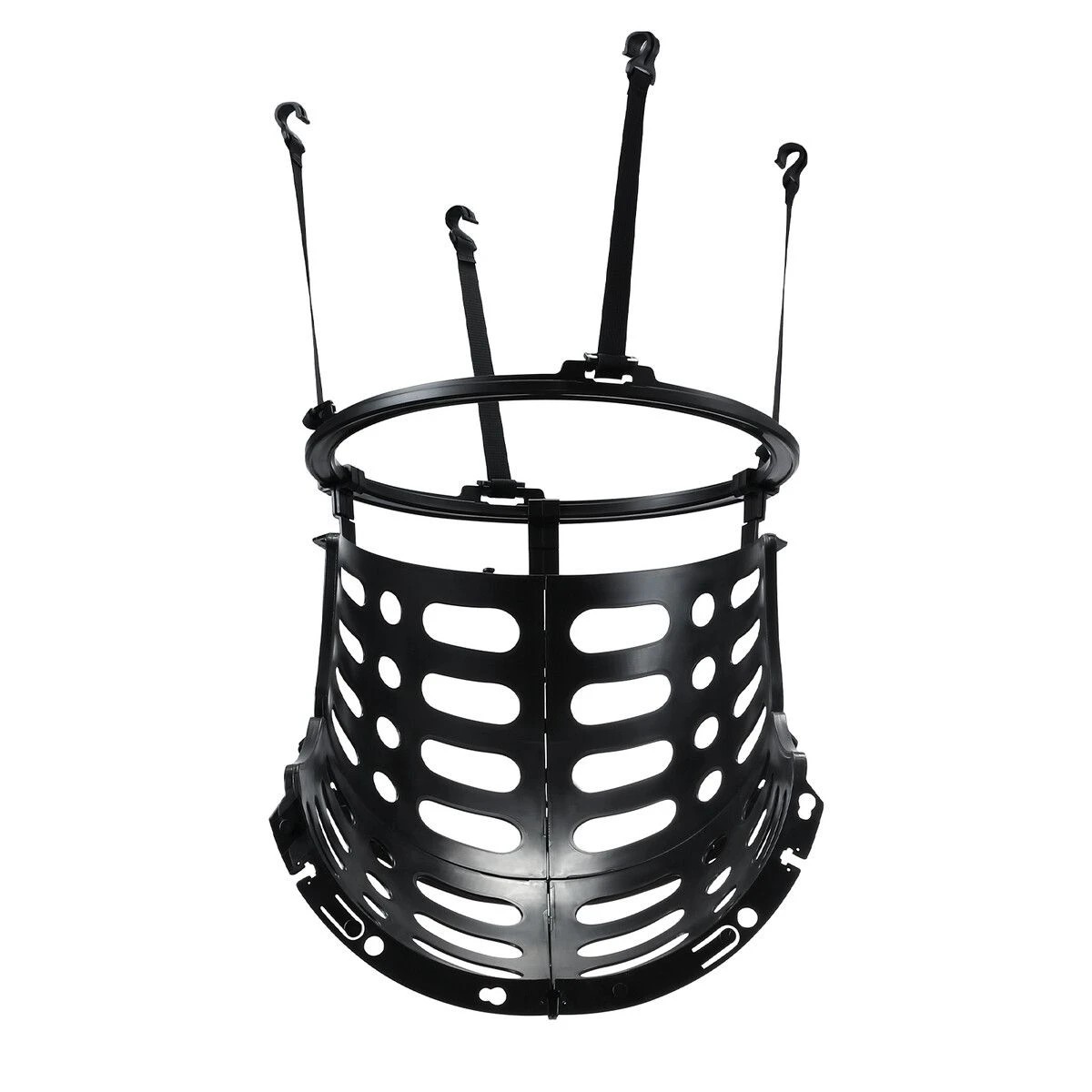 1 Genki Basketball Ring Hoop Ball Returner Rebounder Return System - Black, 1 of 3