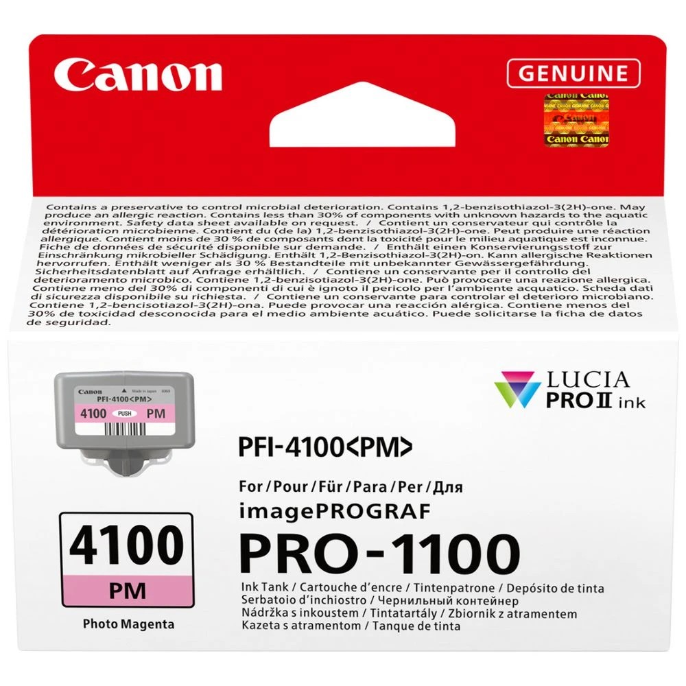 1 Canon PFI-4100 Photo Magenta Ink, 1 of 3