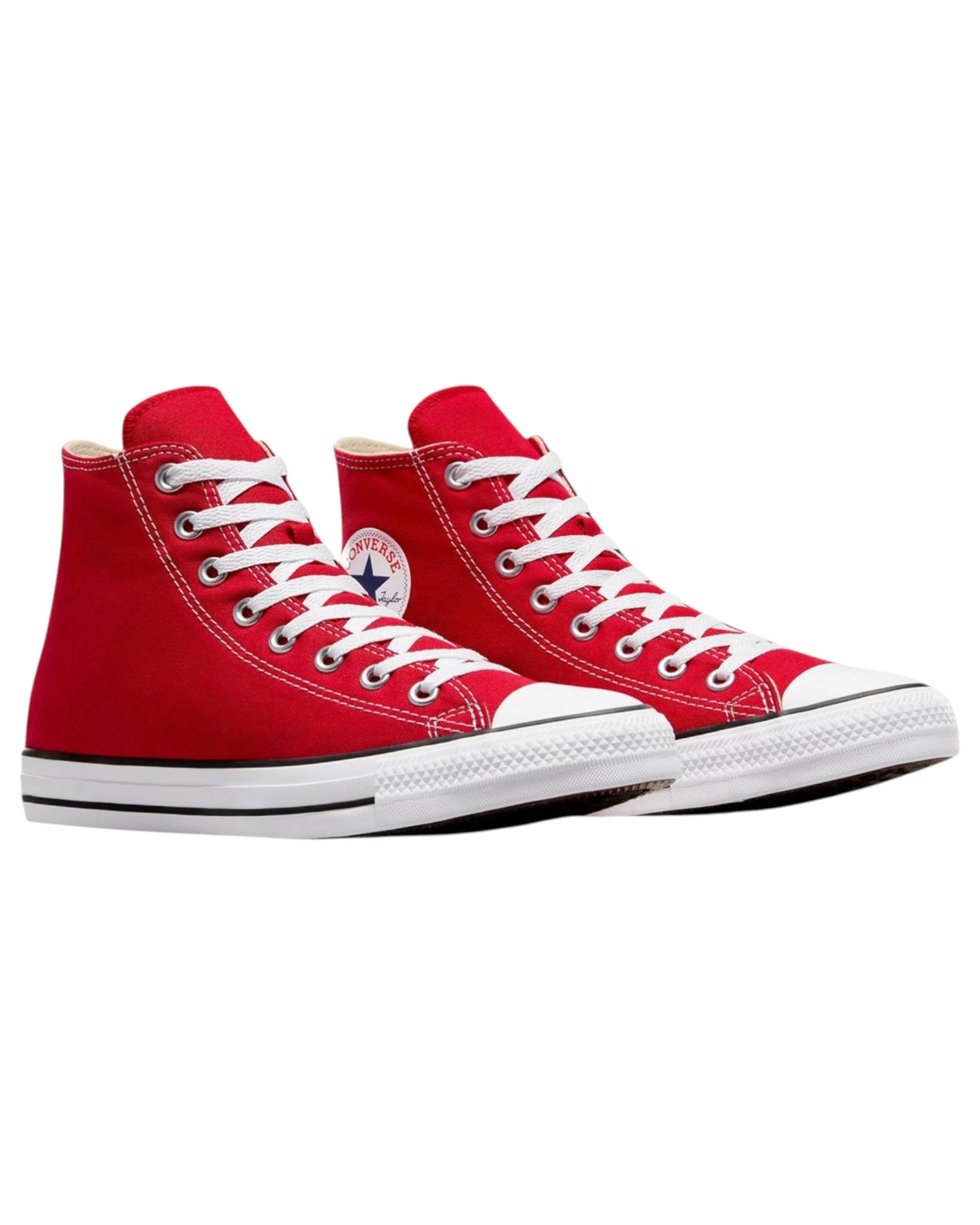 2 Converse Unisex Chuck Taylor All Star Classic High Top Casual Shoes Red, 2 of 7