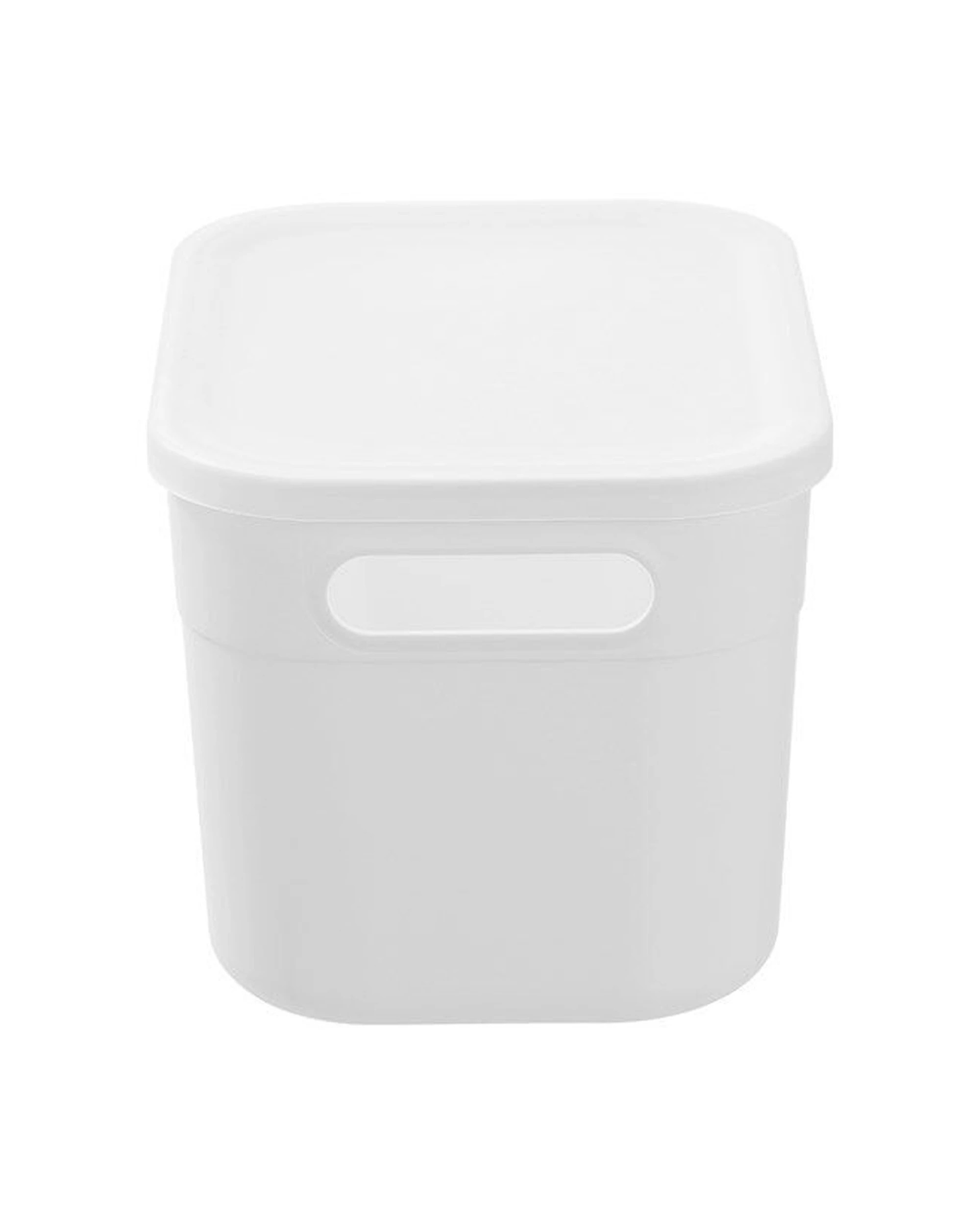 4 Boxsweden 12PK Stackable Durable Storage Container With Lid 5L 24.5cm X 17cm
 - white, 4 of 6