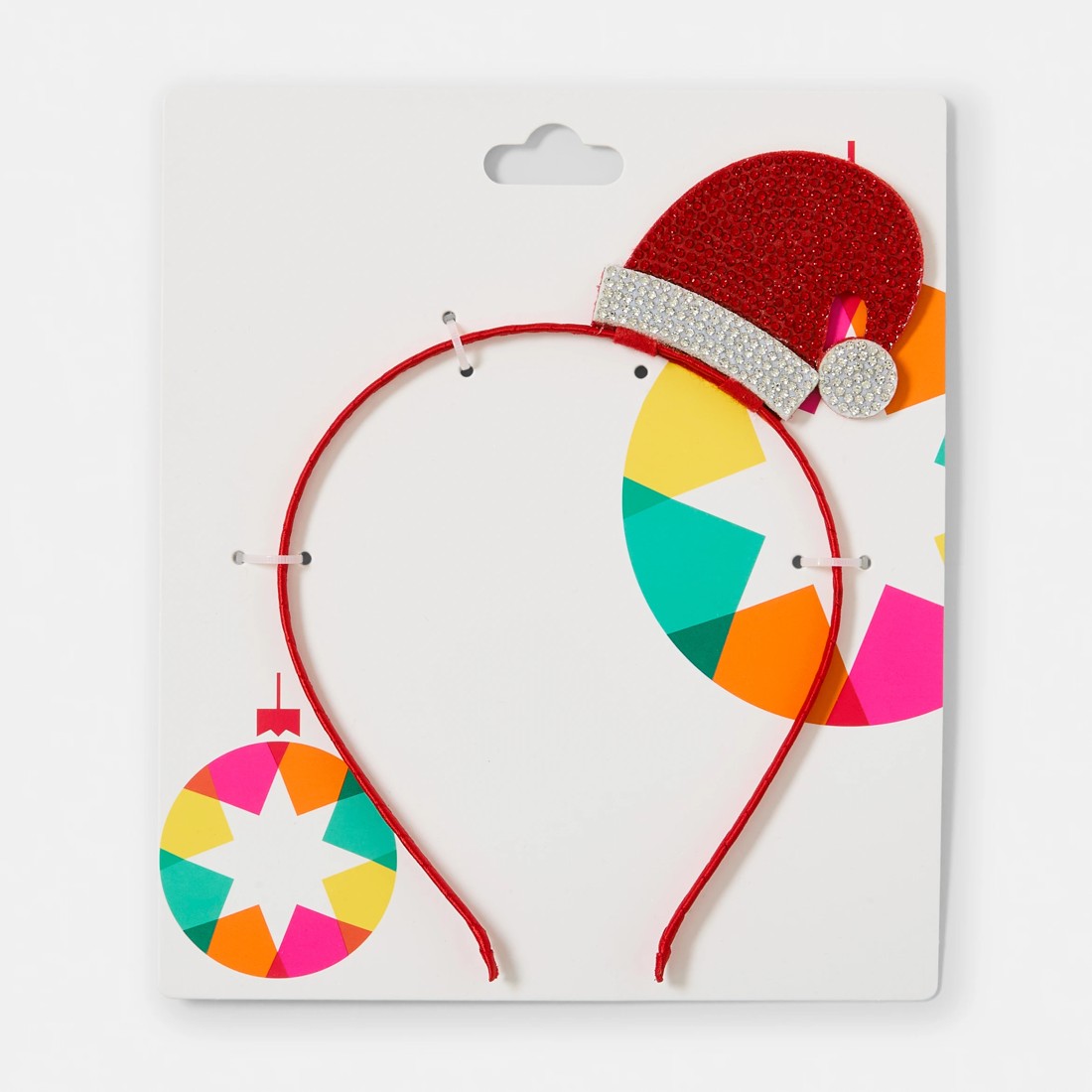 5 Christmas Santa Hat Headband - Red and White, 5 of 5