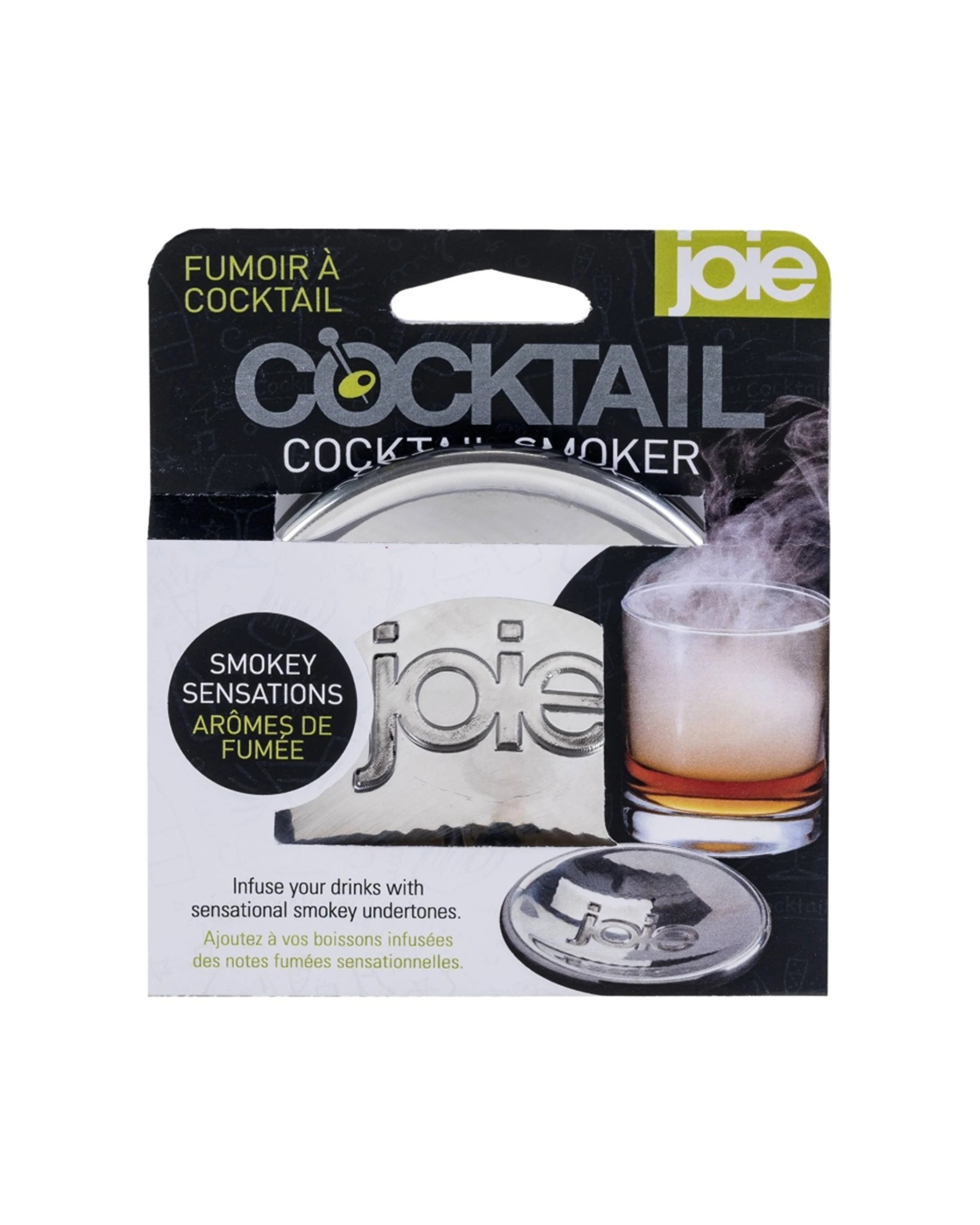 1 Joie Cocktail Smoker Smoke Flavour Durable Compact Easy Clean - Silver, 1 of 6