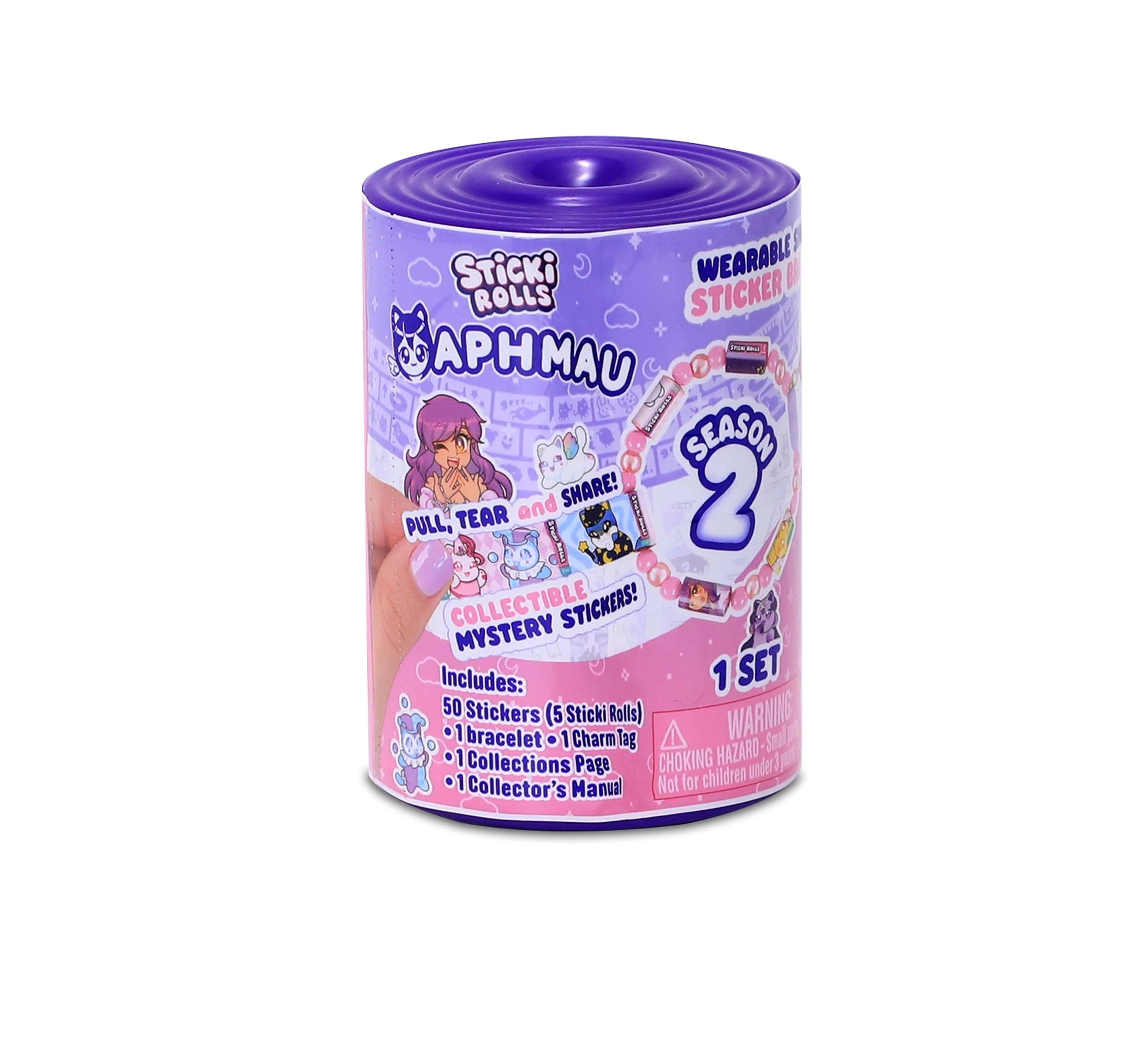 1 Sticki Rolls Aphmau Sticker Bracelet Capsule Series 2 - Assorted, 1 of 6