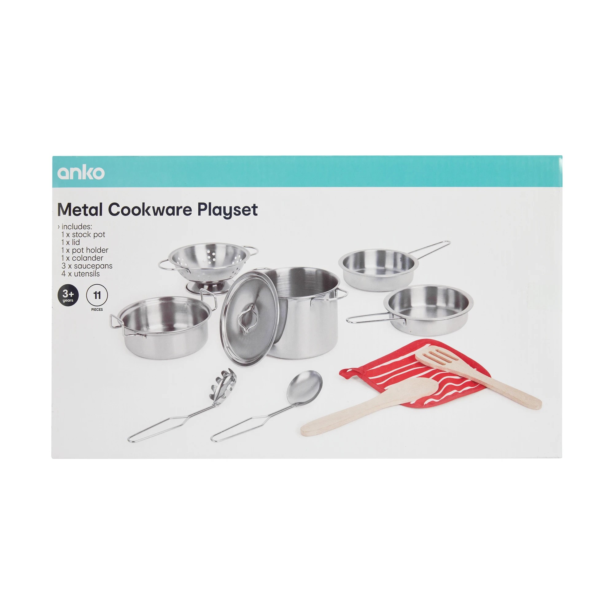 8 11 Piece Metal Cookware Playset, 8 of 8