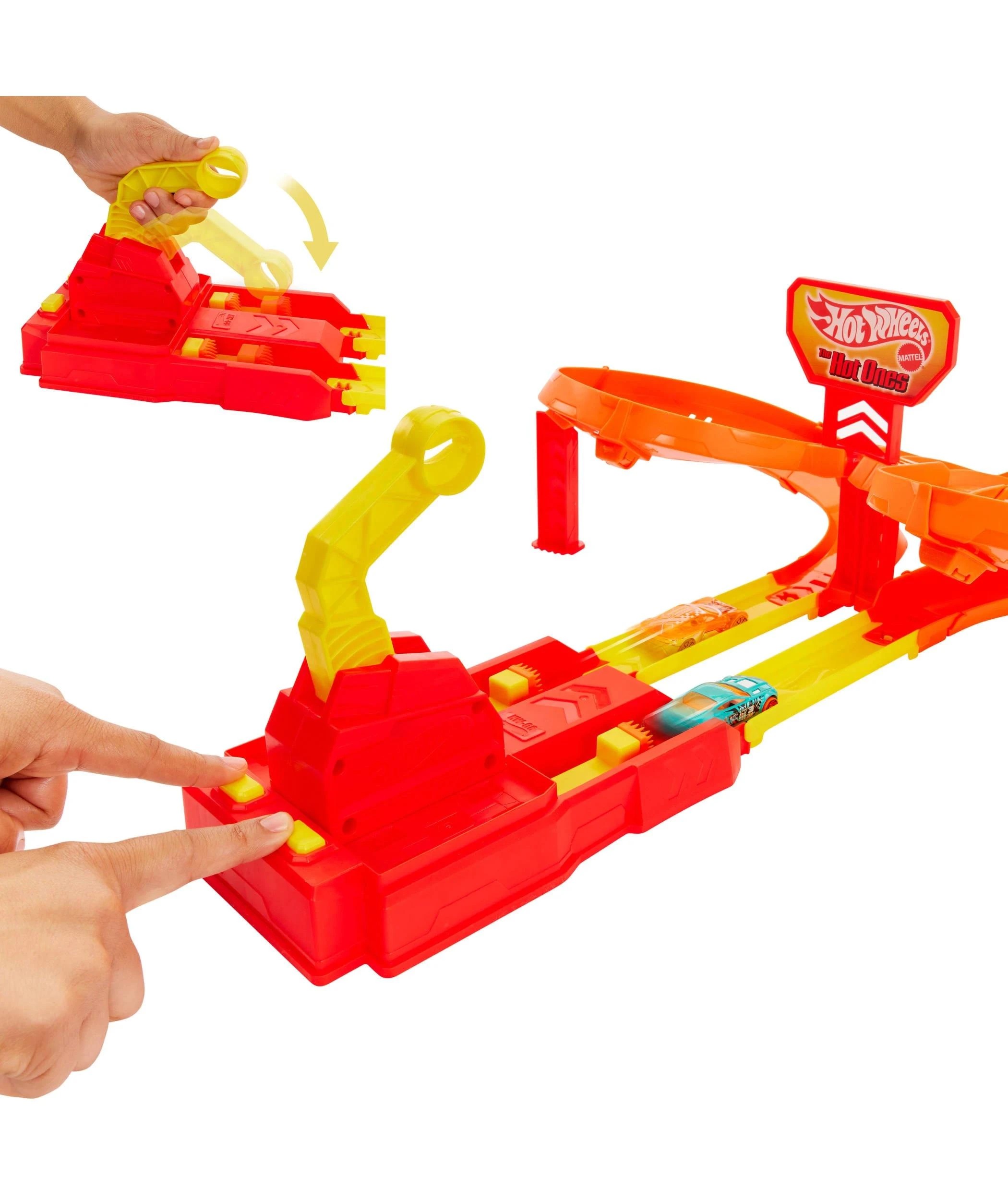 3 Mattel Hot Wheels The Hot Ones Crash Speedway Frenzy Track Set - Multi, 3 of 6