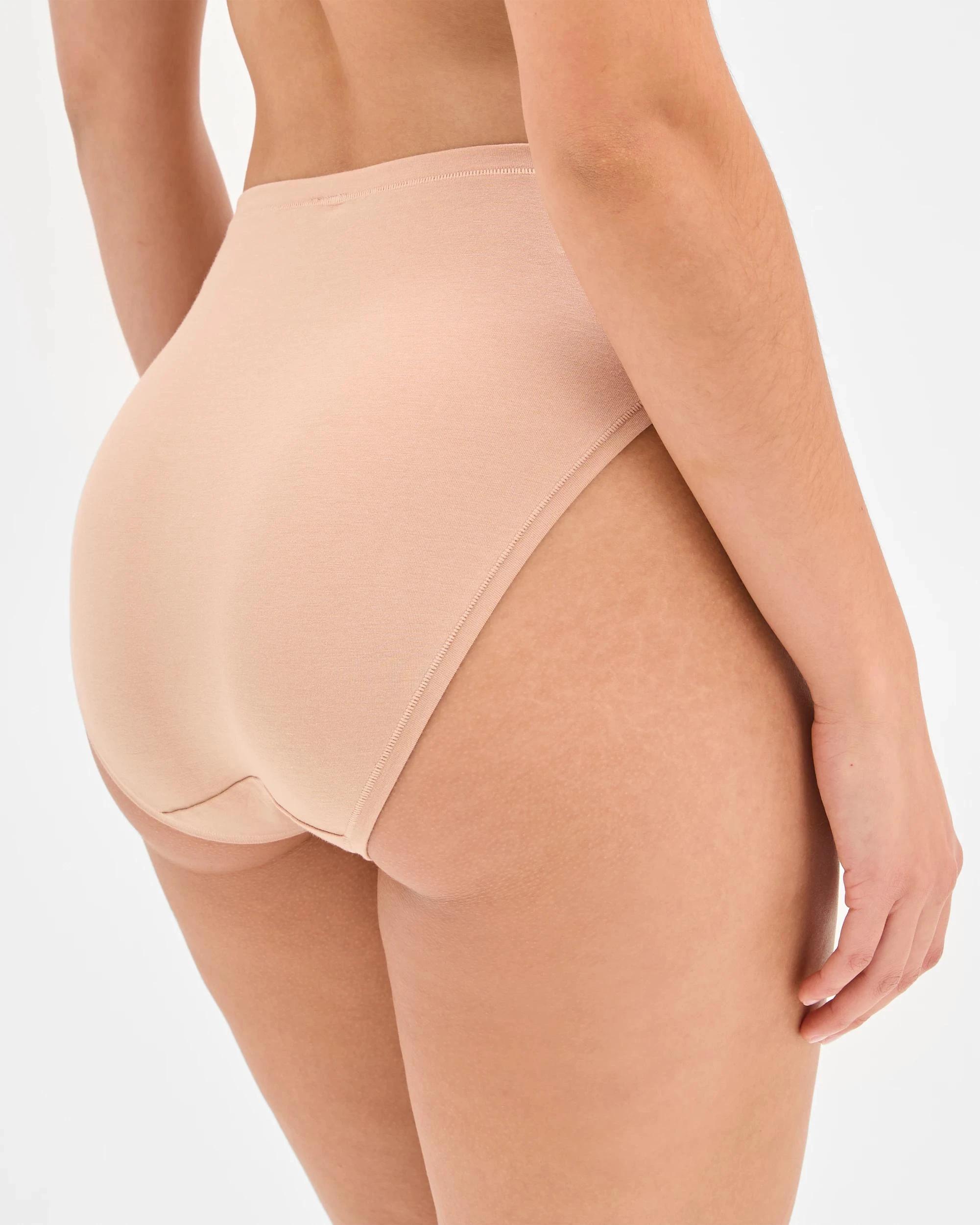 4 Target 2 Pack Bamboo High Cut Briefs LATTE, 4 of 4