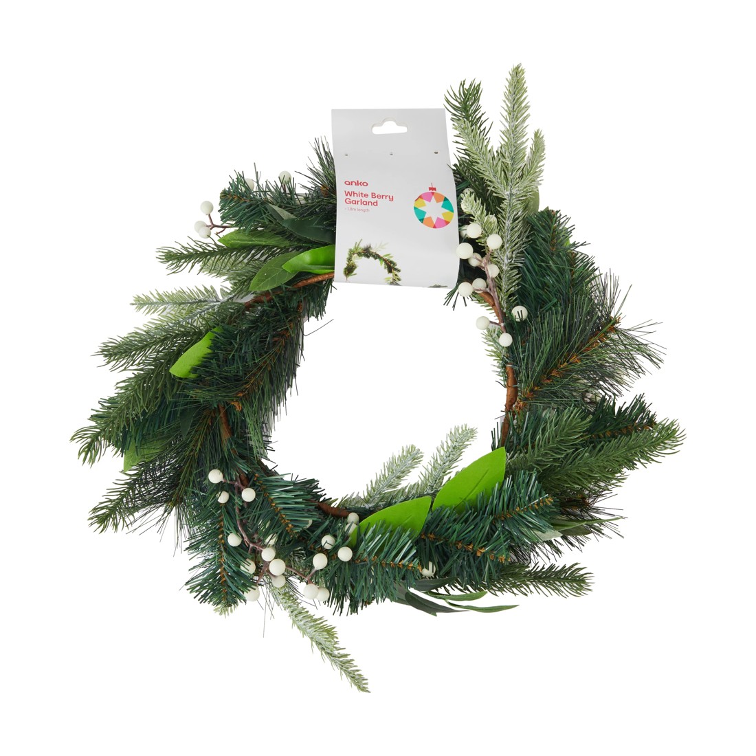 3 White Berry Garland, 3 of 3