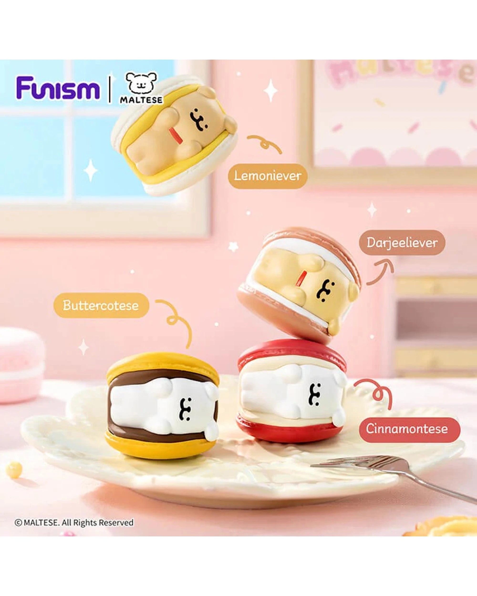4 Funism Maltese Sweet Box Series Puppy Face Blind Box, 4 of 8