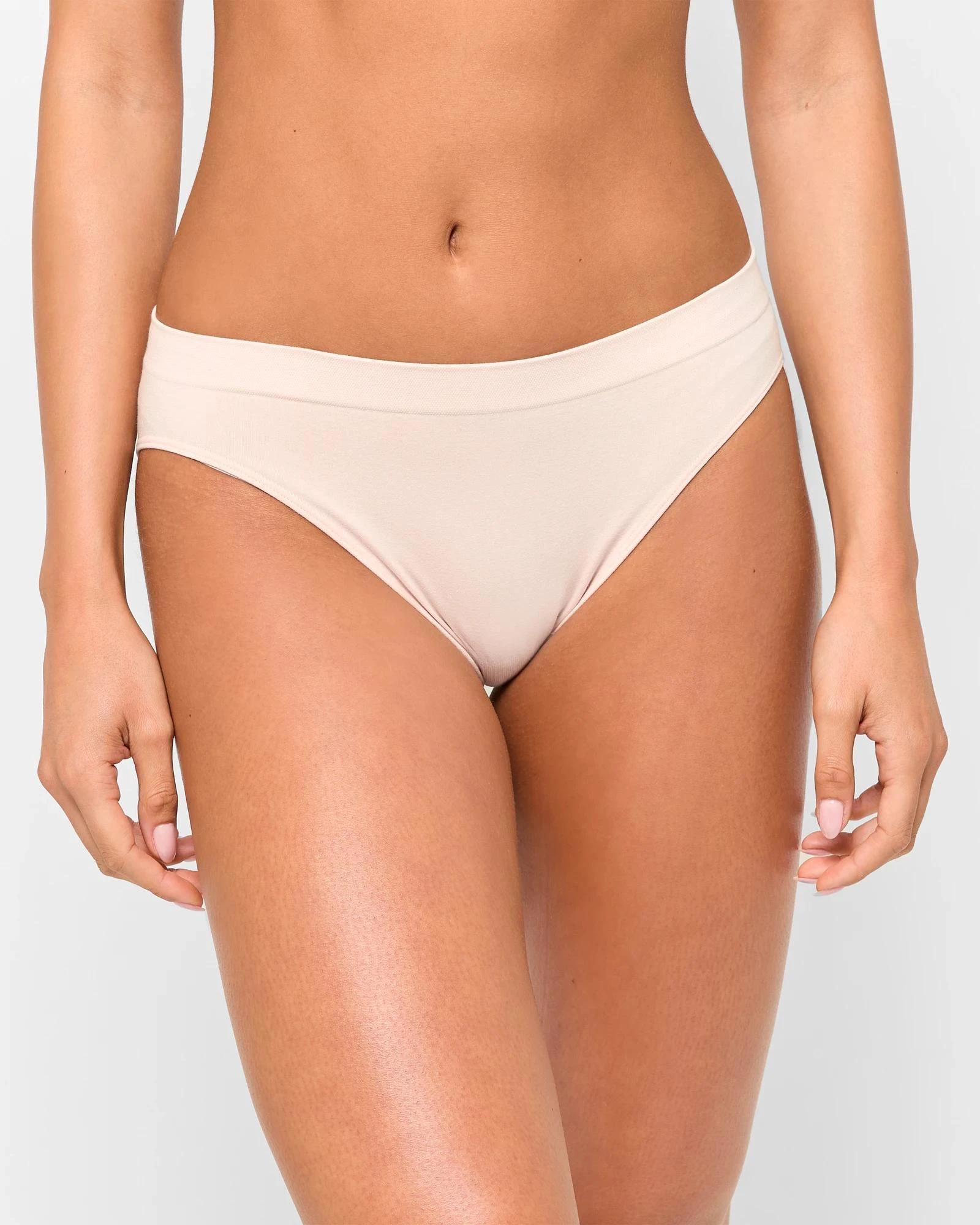 2 Target Woman Australian Cotton Blend 2 Pack Seamfree Bikini Briefs CRYSTAL MAUVE, 2 of 4