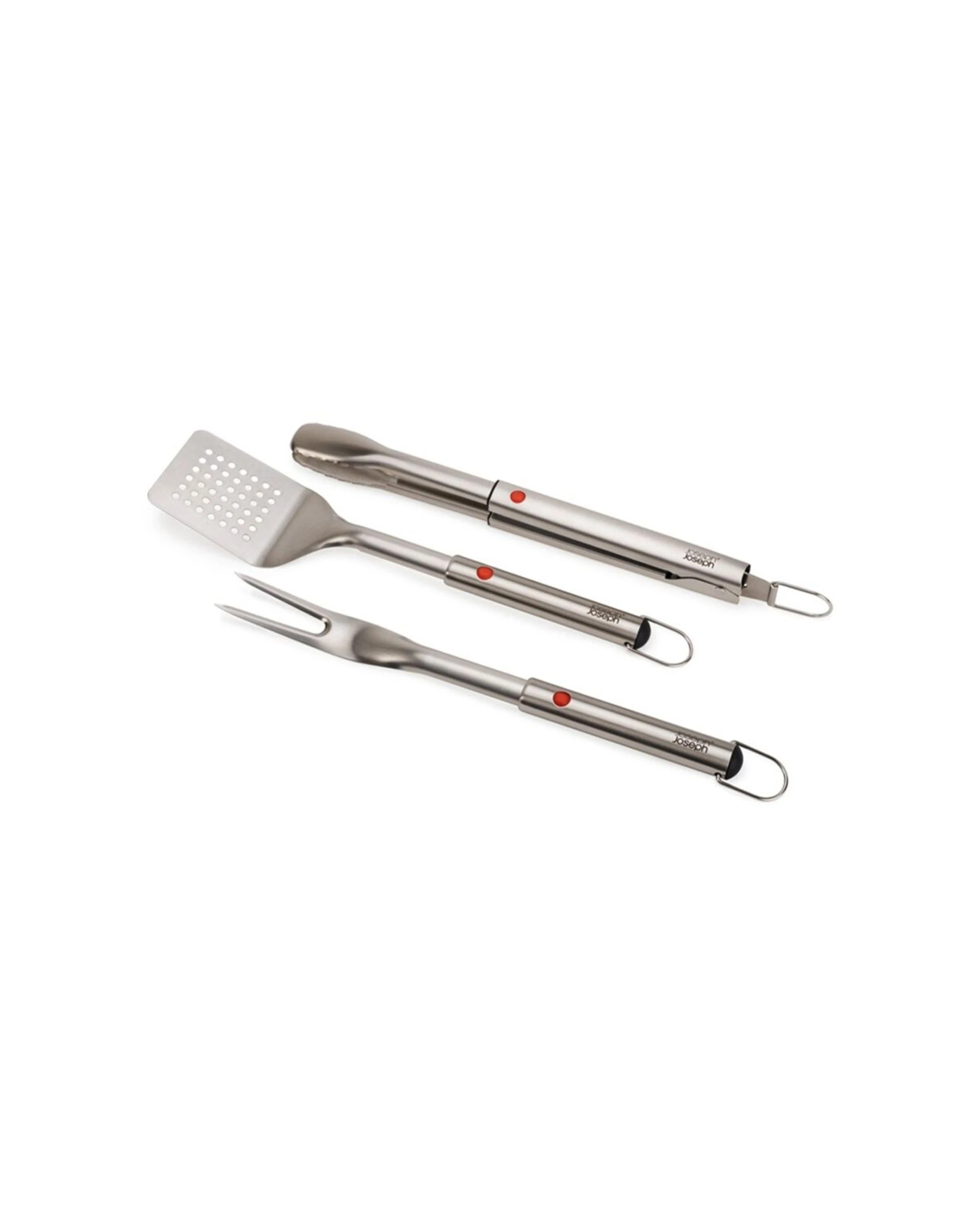 5 Joseph Joseph GrillOut 3pc BBQ Set Fork Turner And Tongs Stainless Steel - Silver, 5 of 8