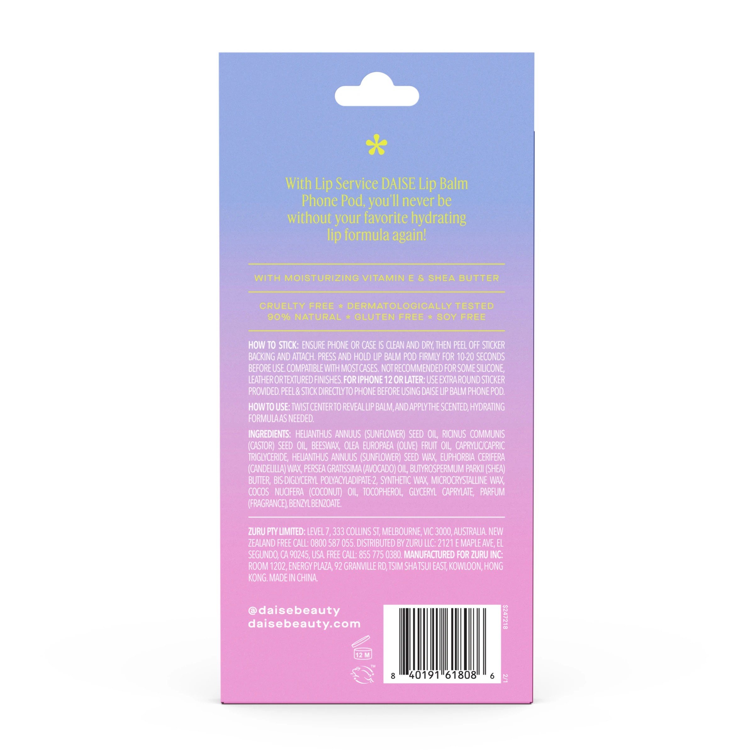 2 DAISE Lip Service Lip Balm Phone Pod 1.7g - Watermelon Crush, 2 of 10