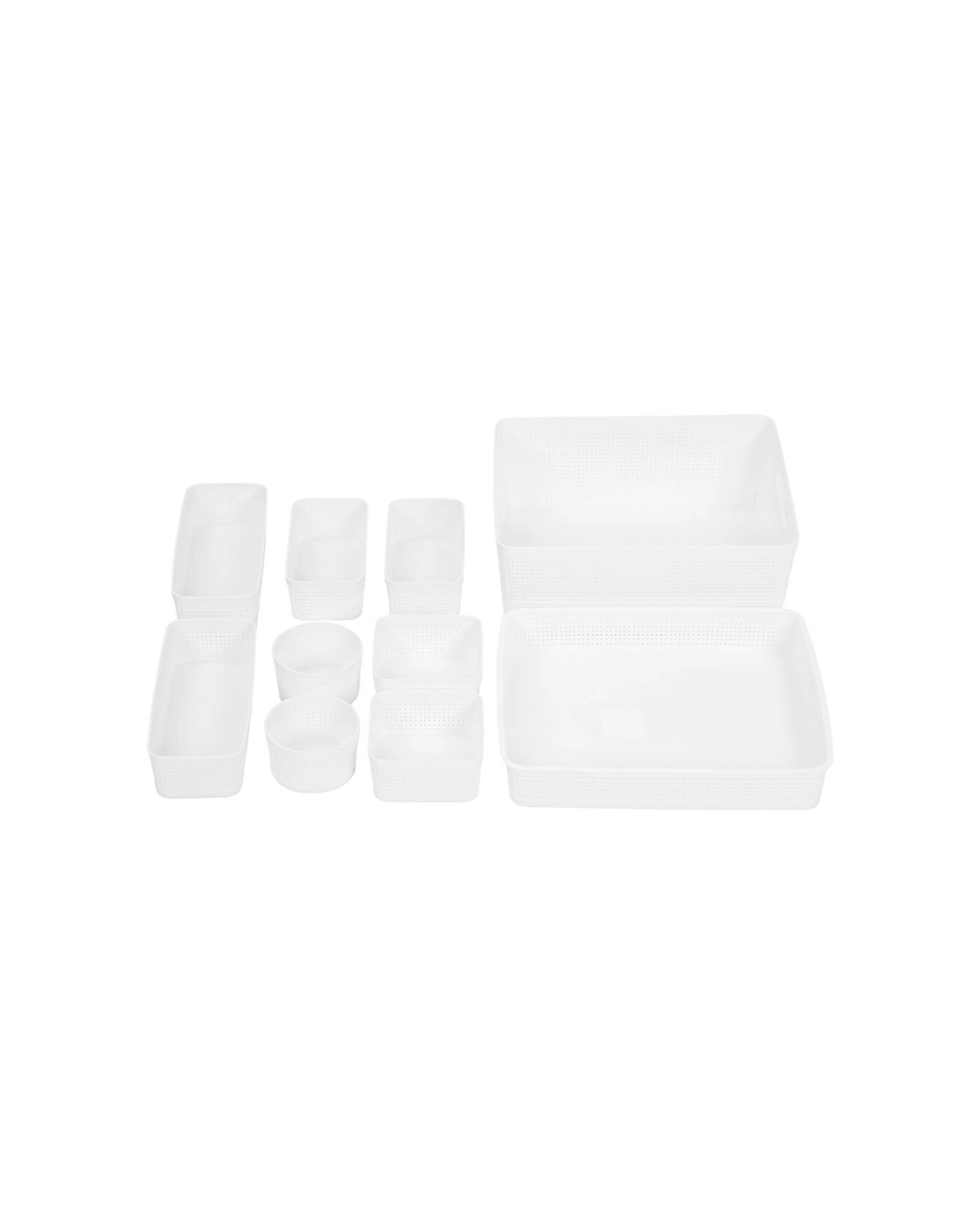 2 Boxsweden 10pc Ivy Weave Home Organisation Set Storage Baskets - Assorted, 2 of 7