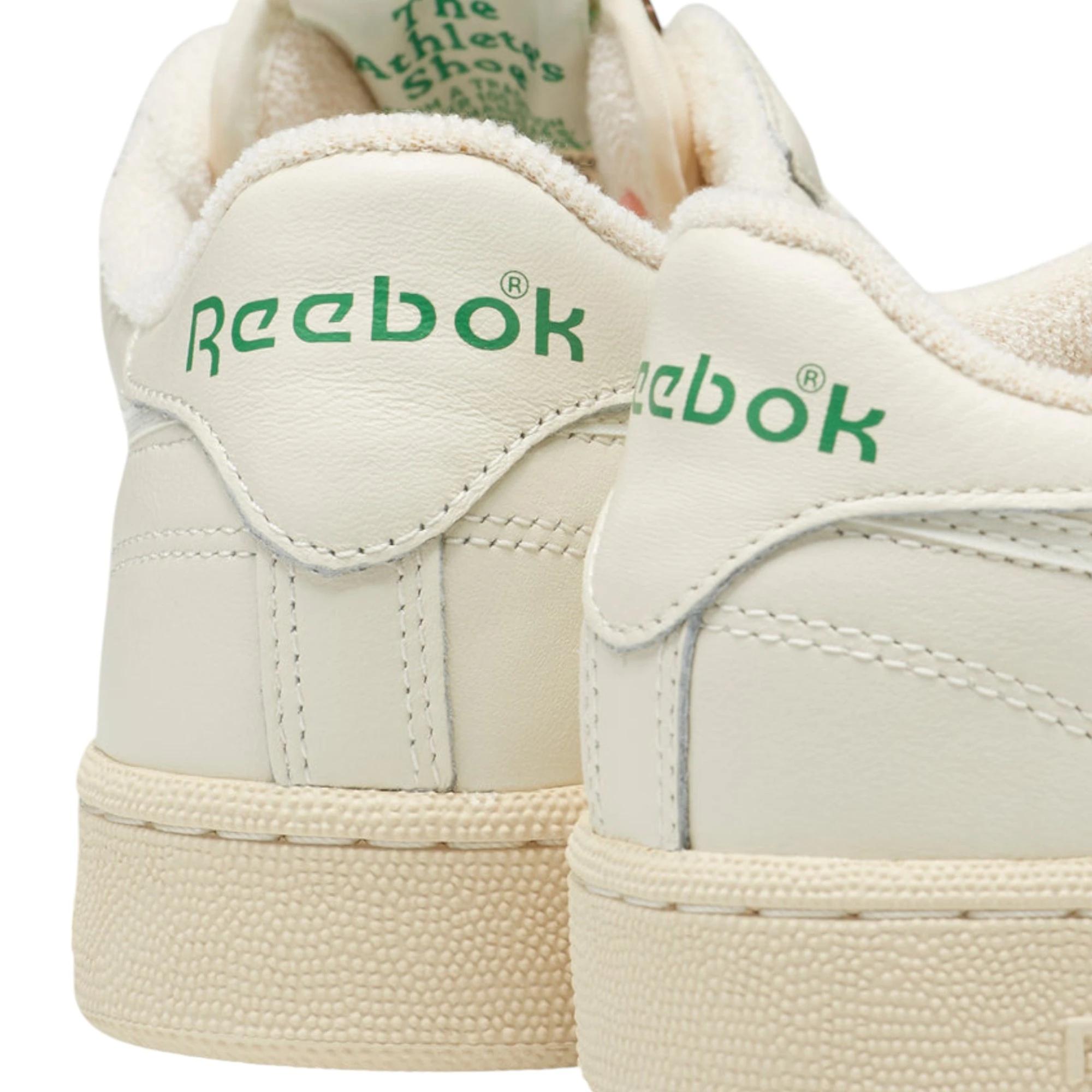 6 Reebok Mens Club C 85 Vintage Casual Shoes CHALK/GREEN, 6 of 8