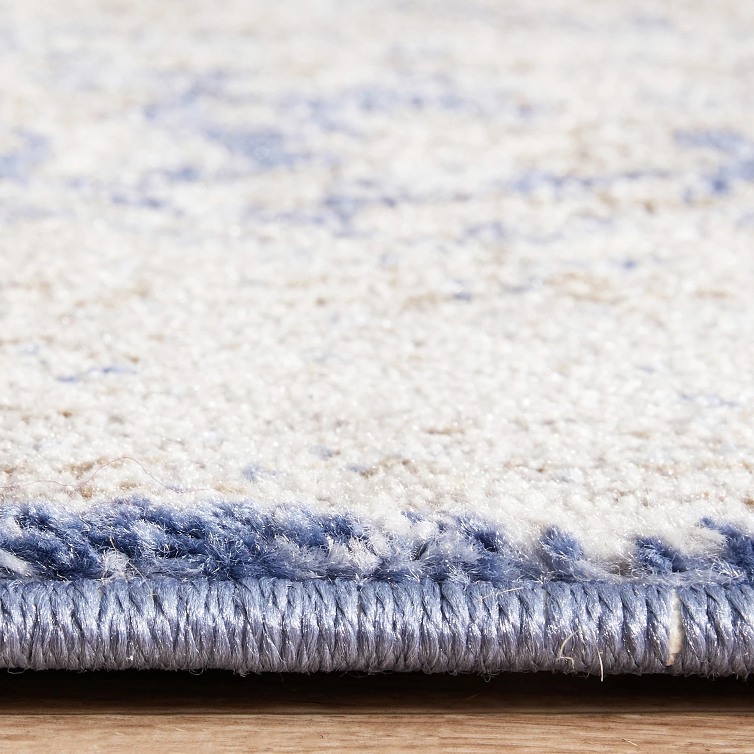 7 Common Ground Rugs Elite Hugo 400x80cm - Large Runner Power Loomed Pet Friendly Rug - Blue, 7 of 9