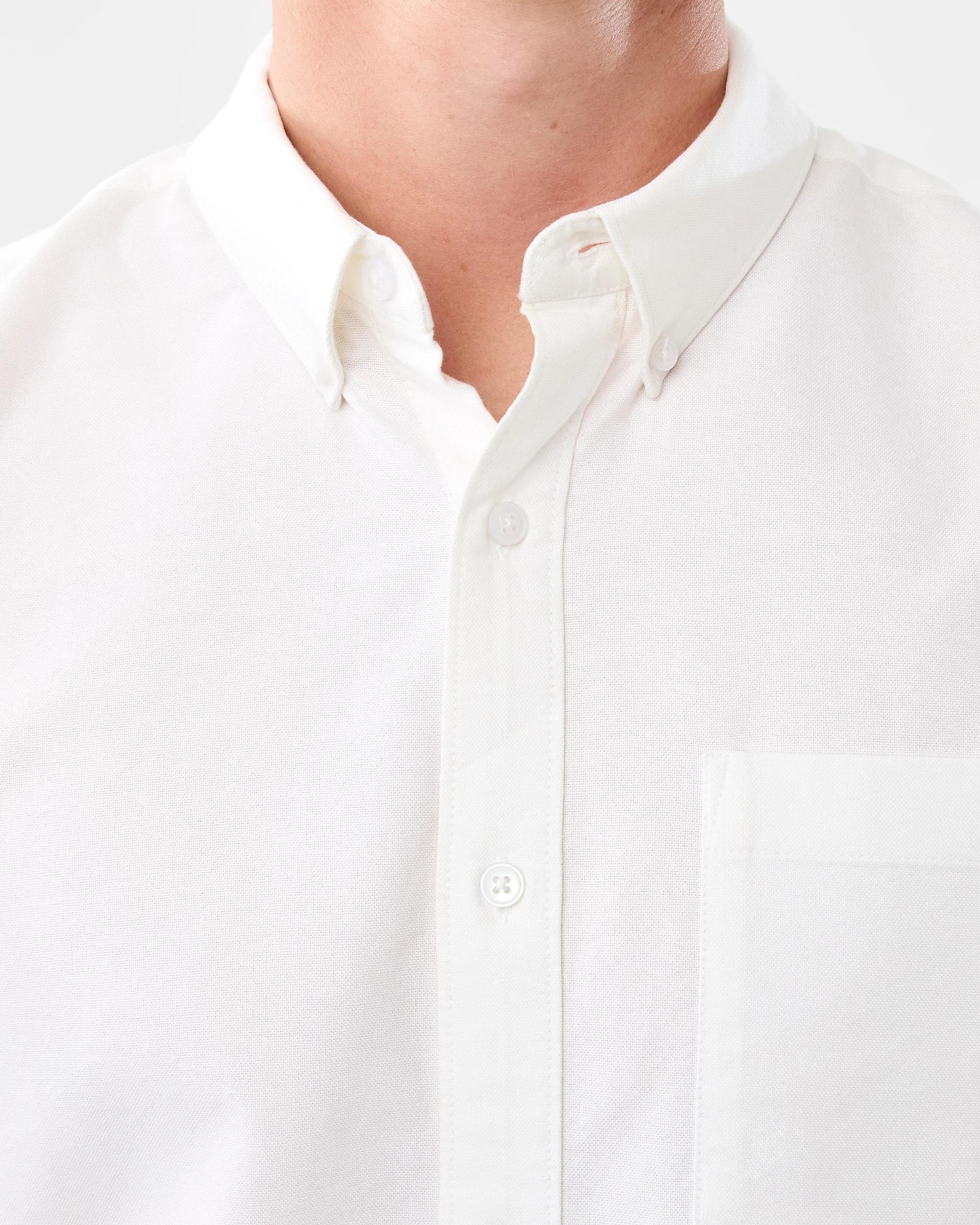 5 Long Sleeve Oxford Shirt White, 5 of 8