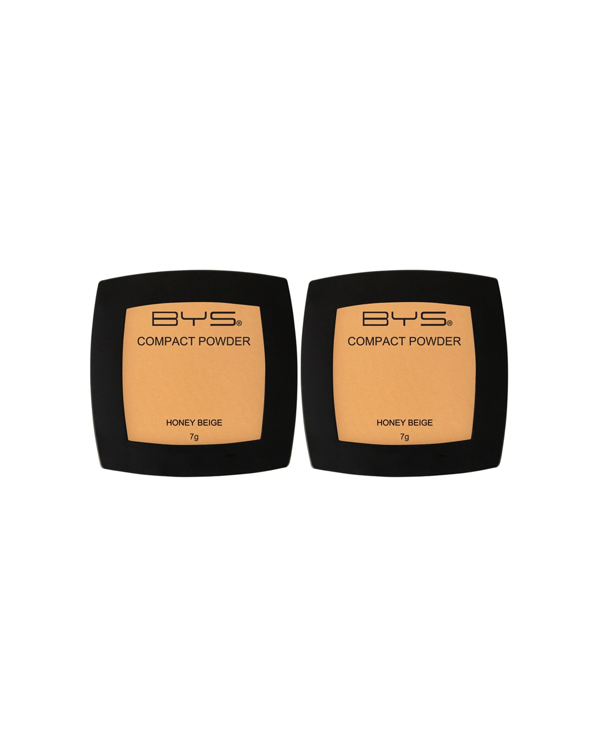 1 BYS 2PK Compact 7g Powder Face Makeup Cosmetics - Honey Beige - Beige, 1 of 1