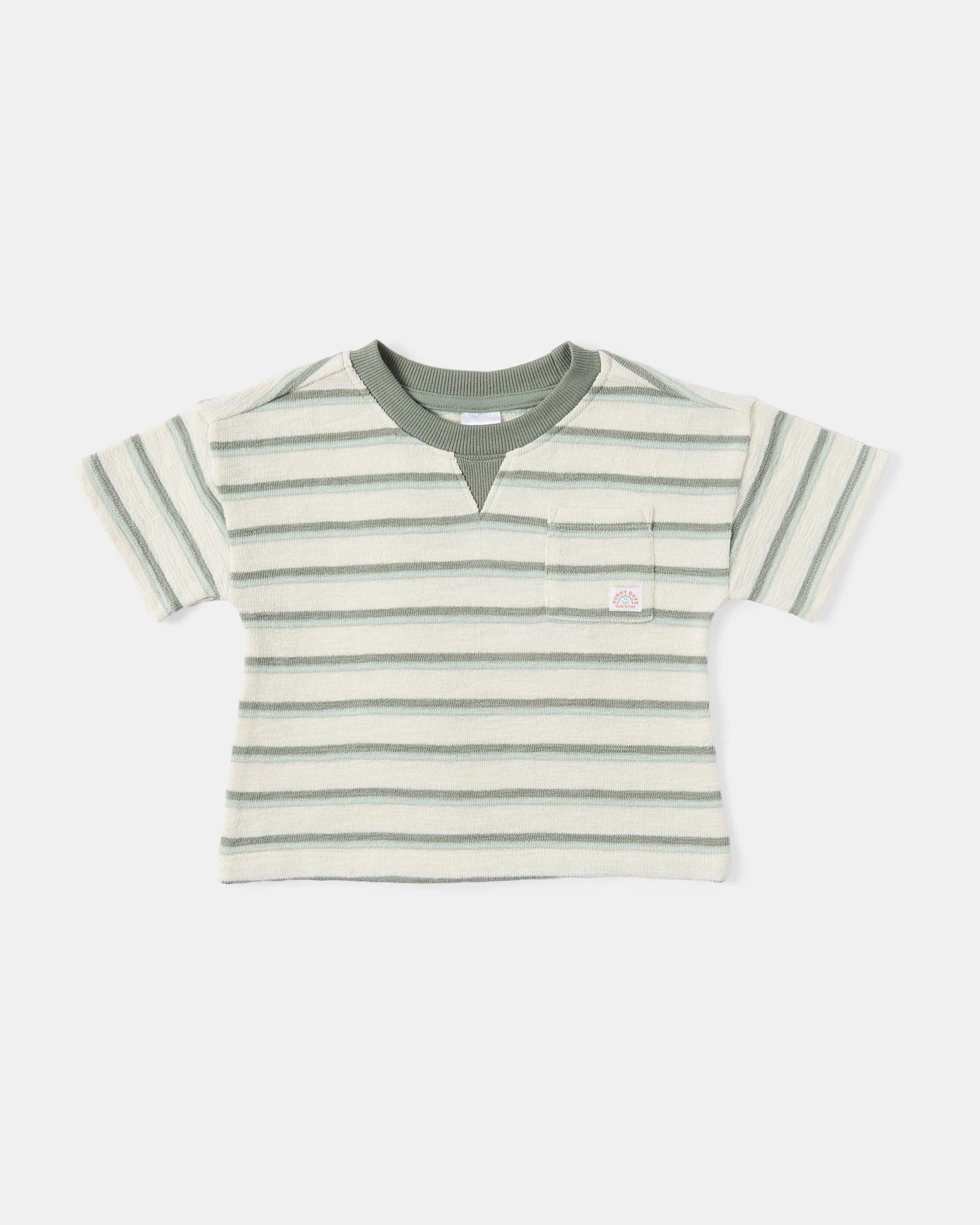 3 Short Sleeve Slub Set Stripes, 3 of 6