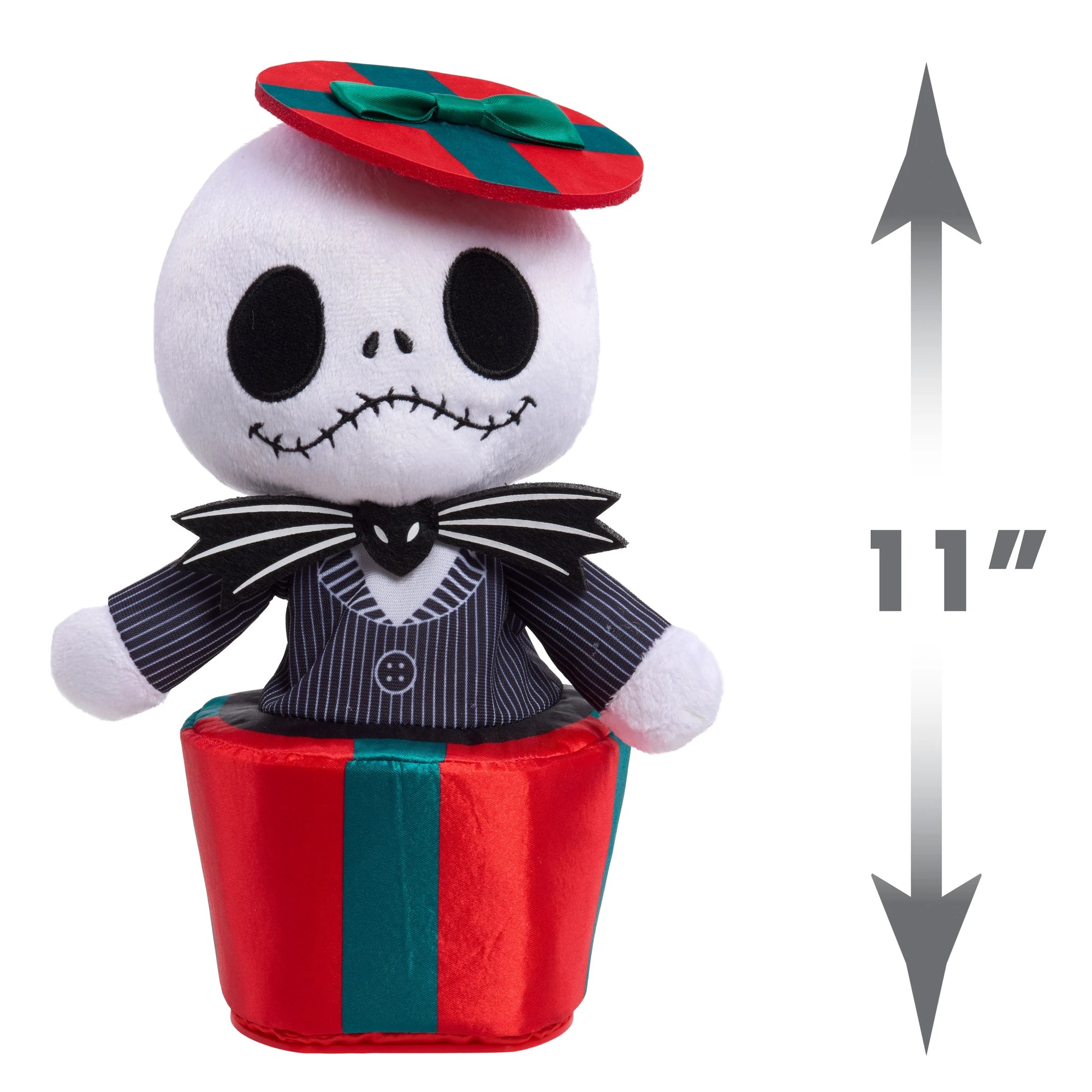 3 Night Before Christmas Poppin Present Jack Feature Plush Toy
 - Red, 3 of 4