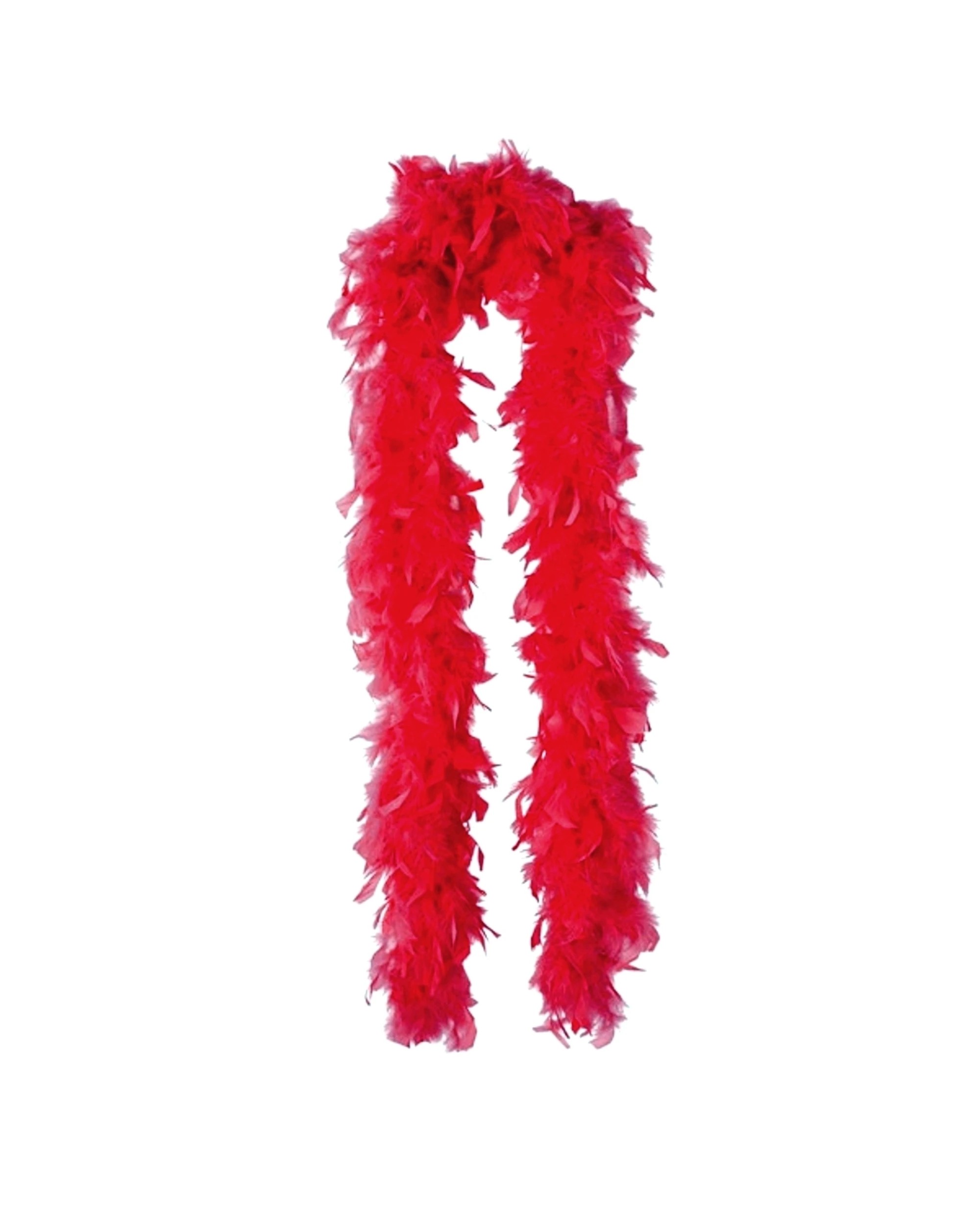 2 Party Planet Feather Boa - One Size - Red, 2 of 2