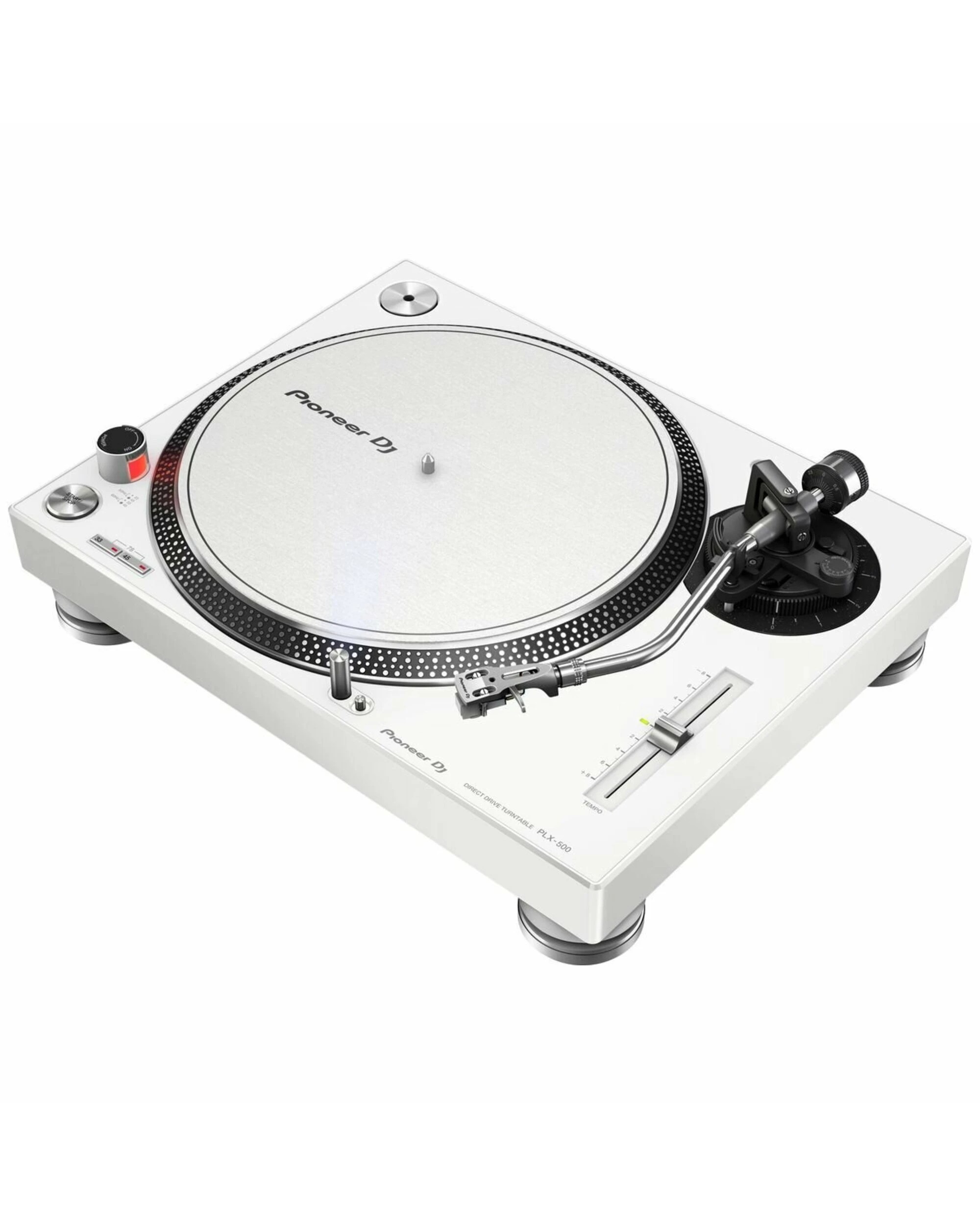 2 Pioneer DJ PLX-500 Direct Drive Turntable White, 2 of 4