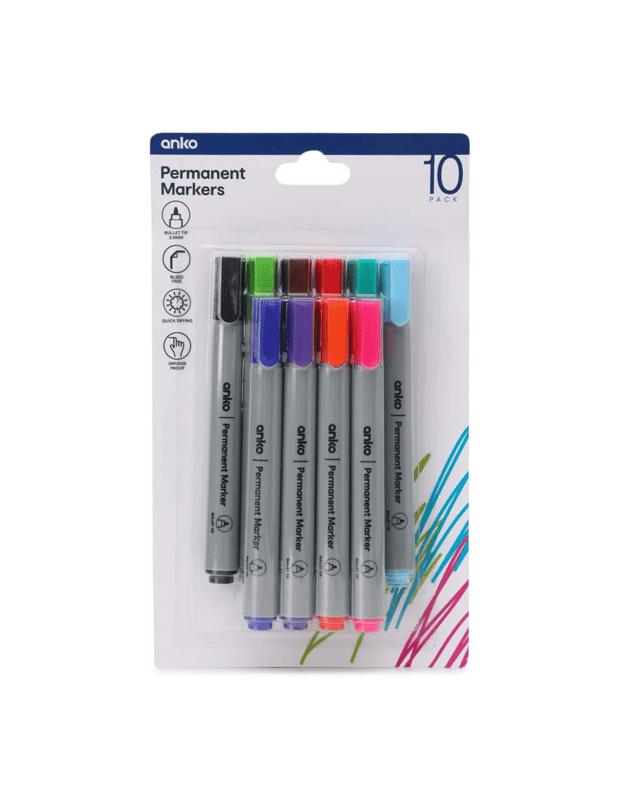 10 Pack Permanent Mar