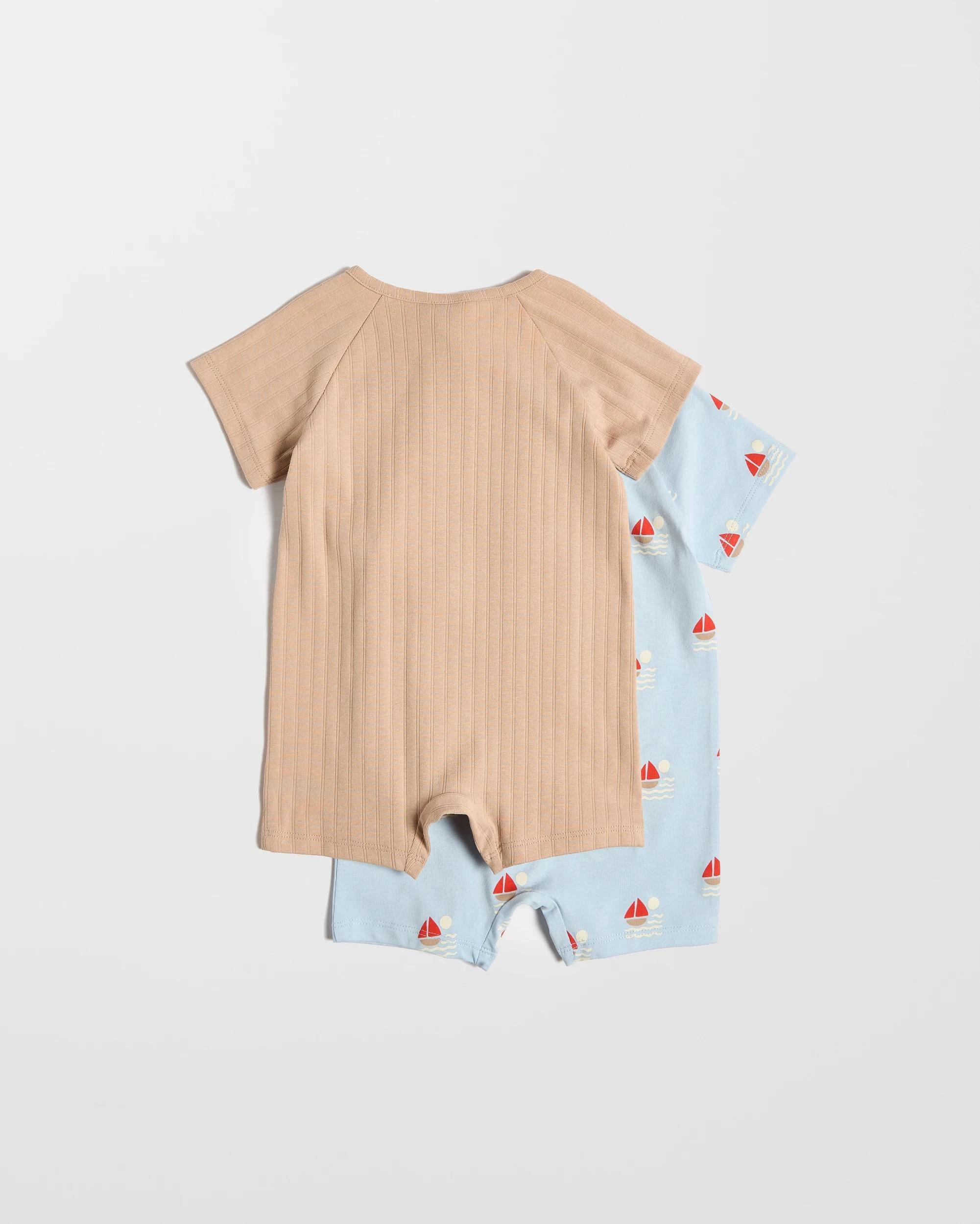 5 Target Baby Baby Organic Cotton Zip Romper 2 Pack SAILBOATS BLUE, 5 of 5