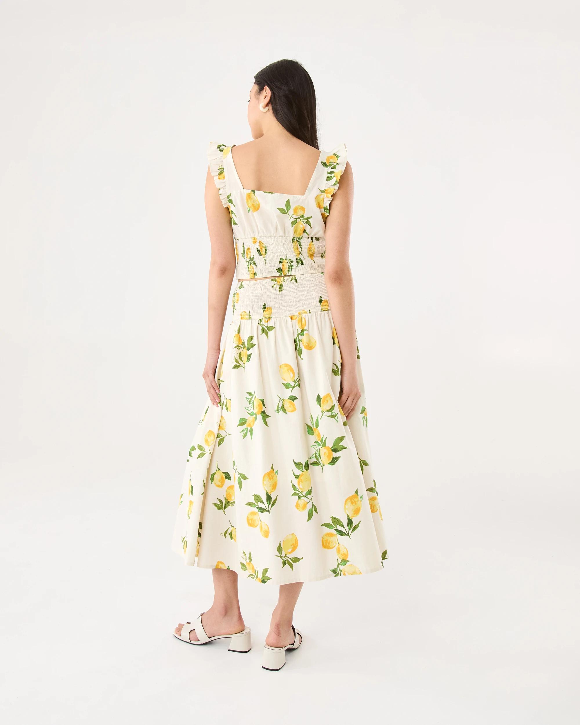 4 Sleeveless Square Neck Frill Top Lemons, 4 of 7