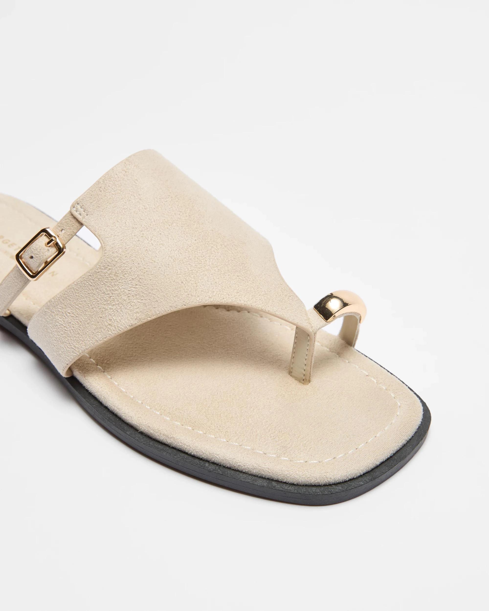 2 Target Womens Metal Trim Thong - Eve IVORY SUEDE-LIKE, 2 of 3