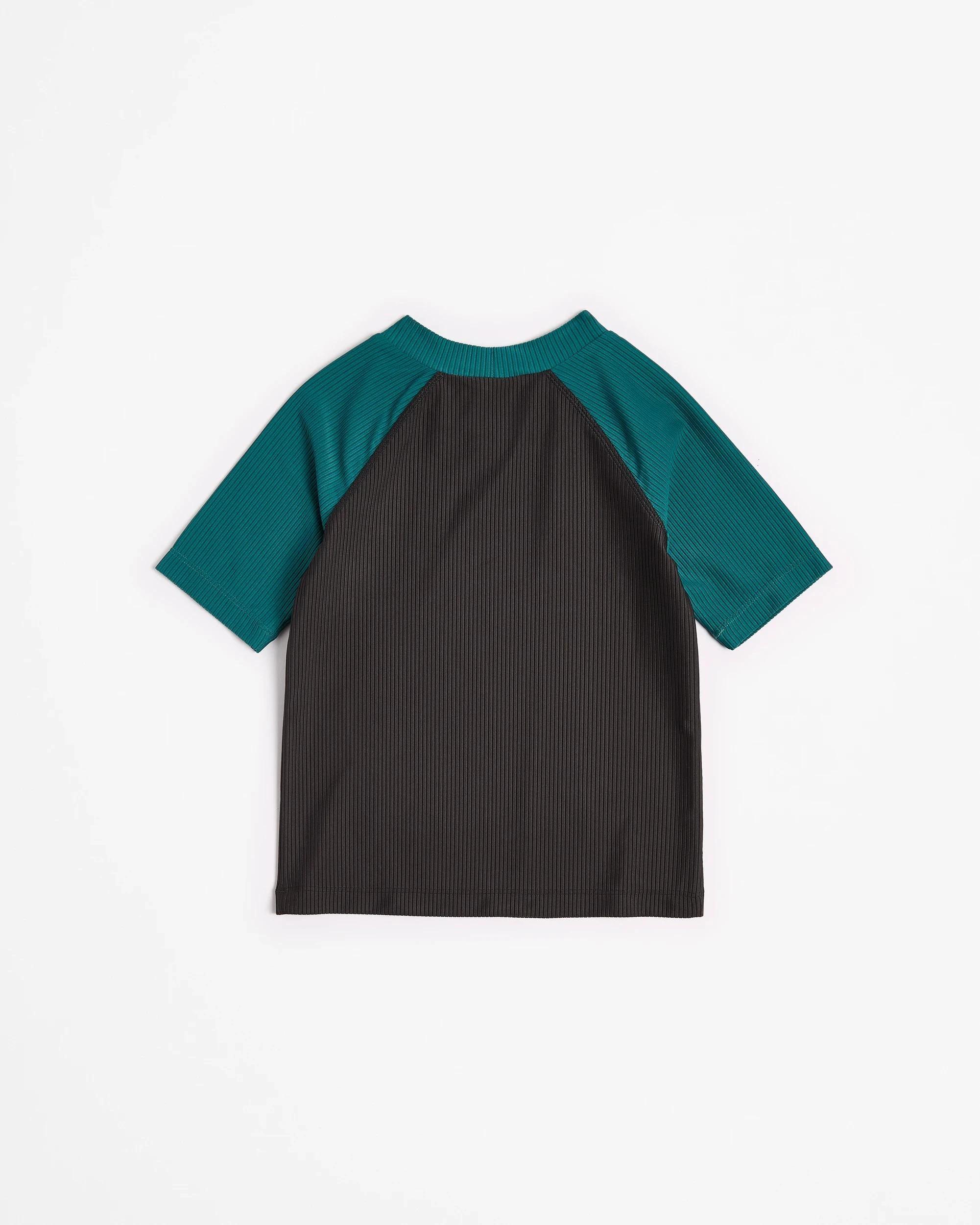 3 Target Swim Rash Vest BLACK + GREEN, 3 of 3